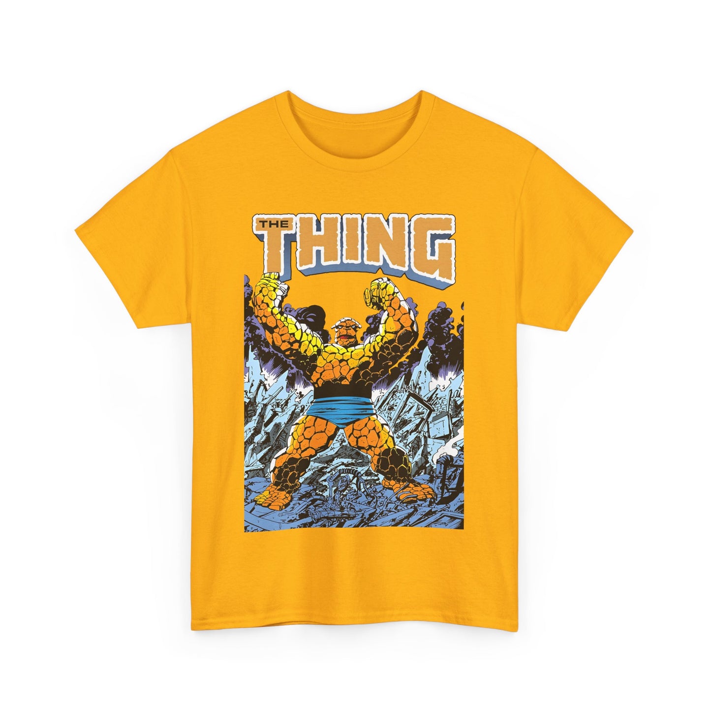 The Thing T-Shirt - John Byrne Art - Member of the Fantastic Four - Marvel Comics 1980s - Ben Grimm