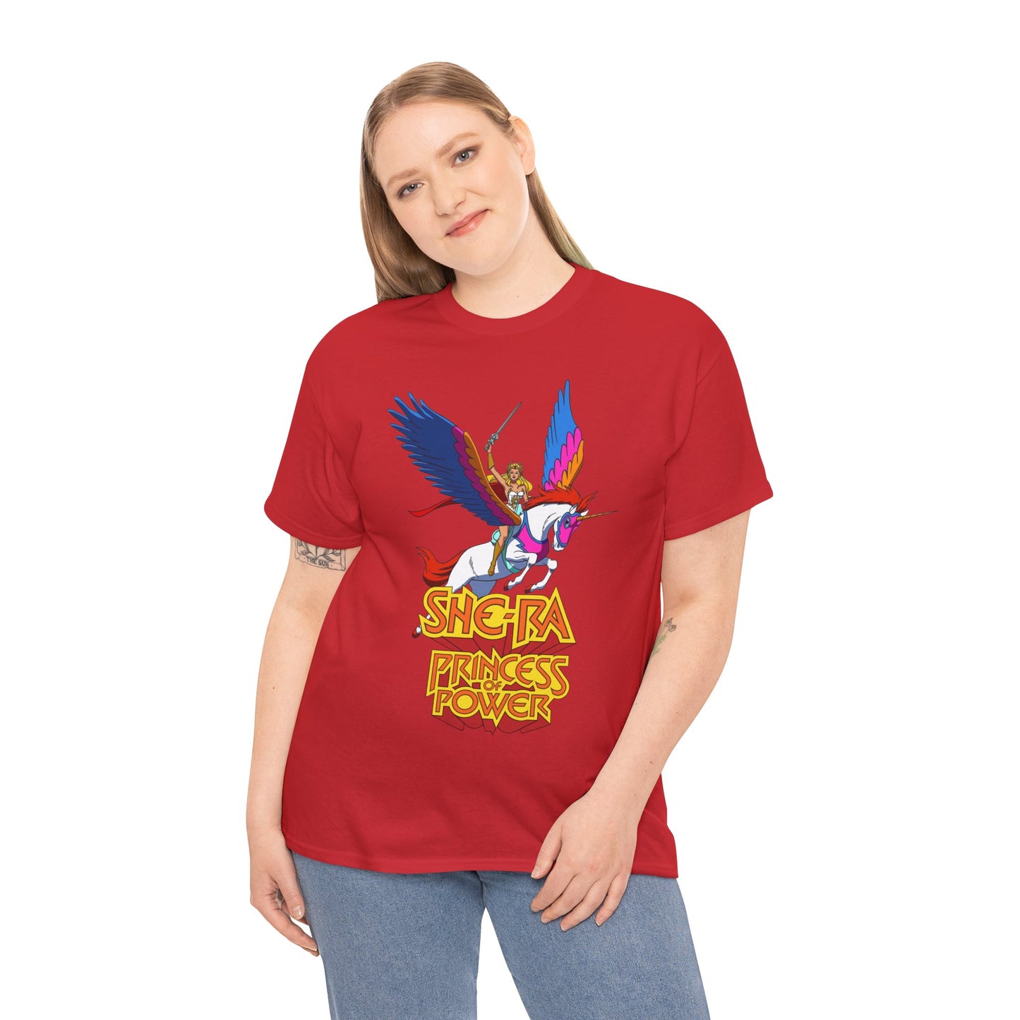 She-Ra & Swiftwind T-Shirt - Adora, Princess of Power, POP - Beloved Filmation Cartoon from the 1980s - He-Man Connection - Etheria - Fighting Hordak and the Evil Horde
