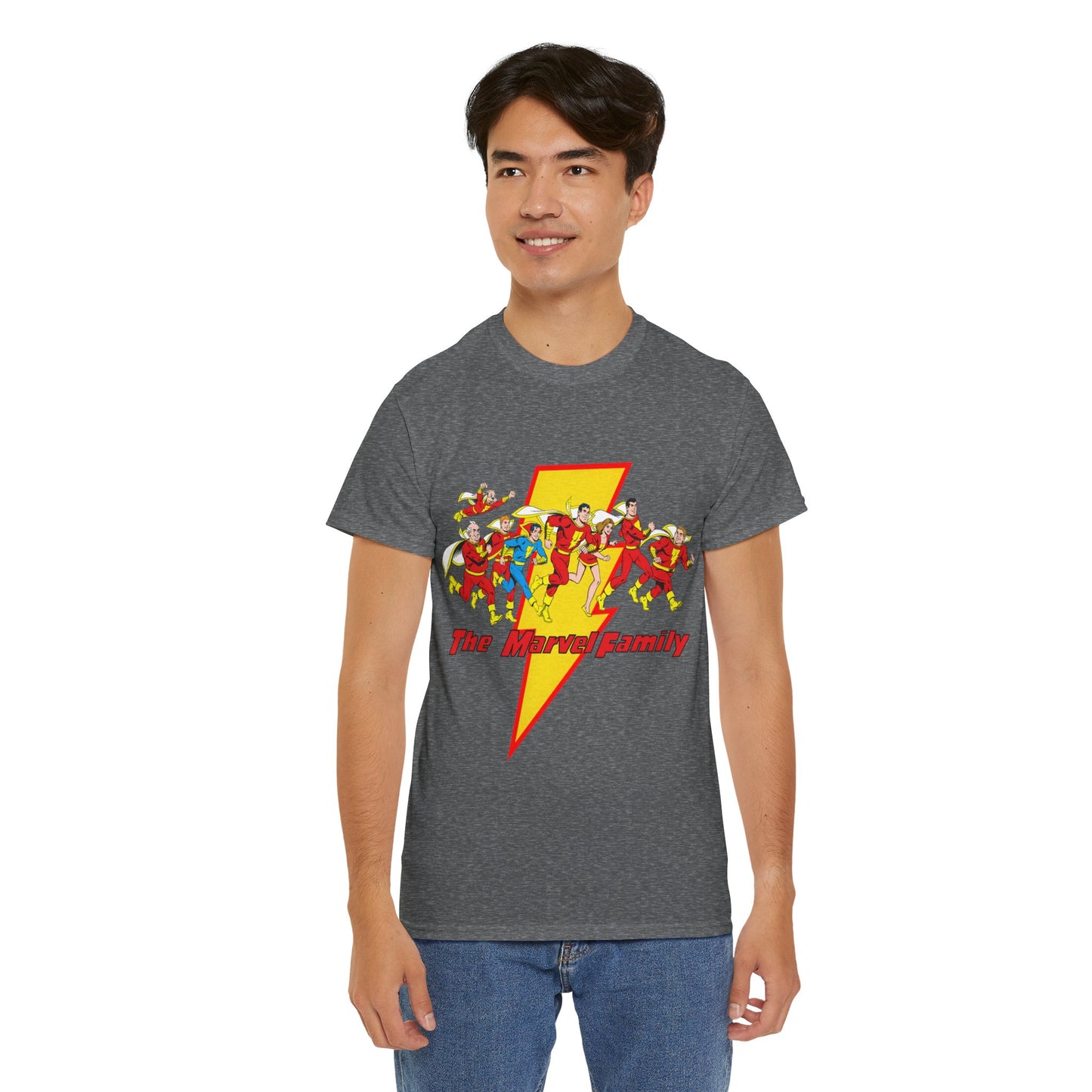 Marvel Family T-Shirt - Shazam - DC Comics - Mary Marvel, Hoppy the Marvel Bunny, Uncle Marvel, Captain Marvel Jr - DC Who's Who Art