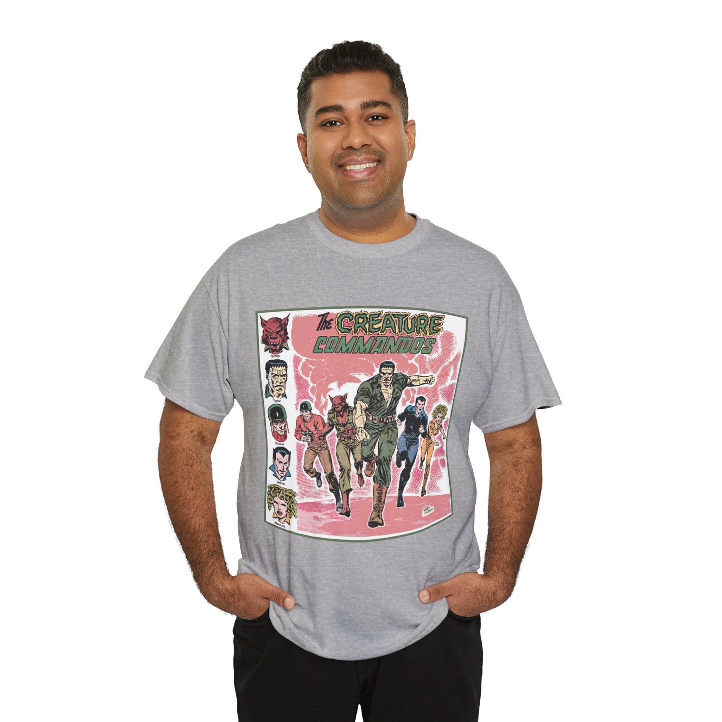 Creature Commandoes T-Shirt - Jerry Ordway Art - Medusa, Velcro, Shrieve - DC Comics Who's Who Art - Inspiration for James Gunn Series