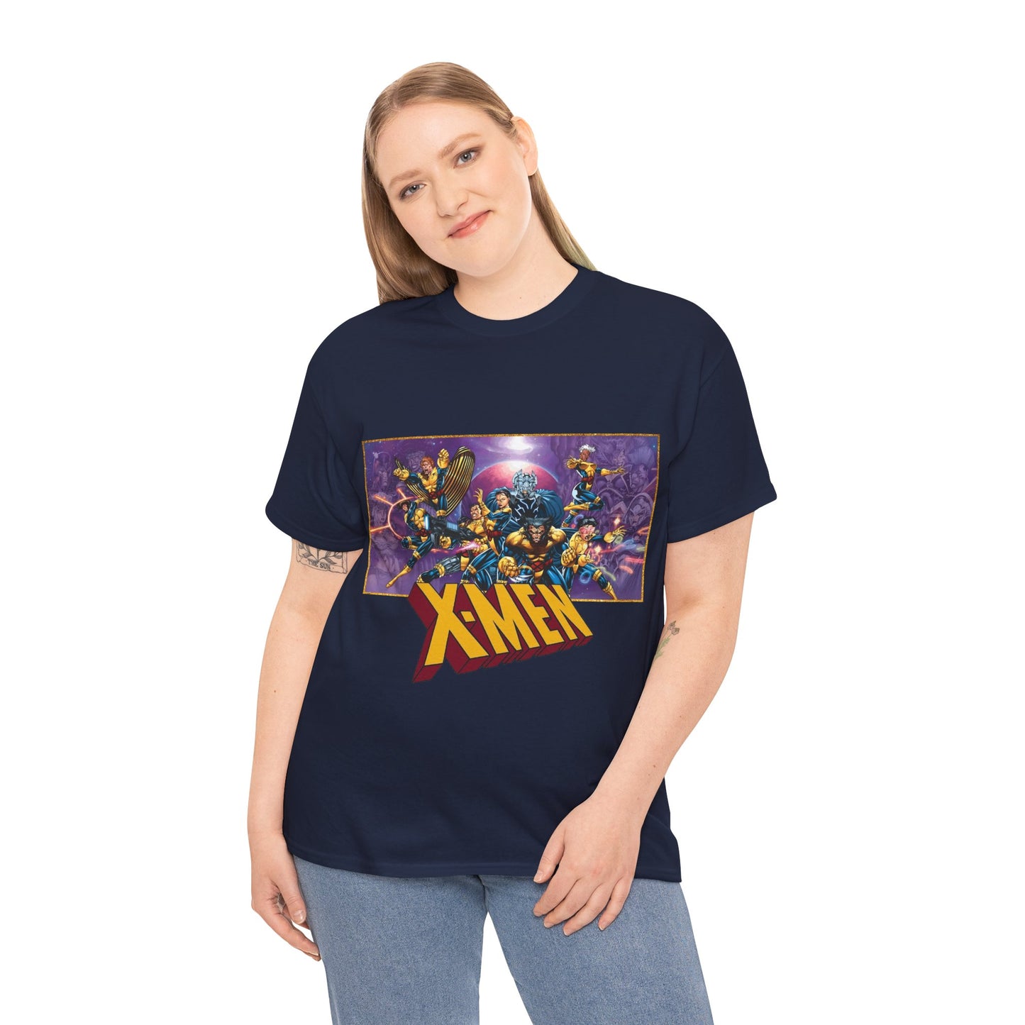 X-Men T-Shirt - Jim Lee Art - Wolverine, Storm, Gambit, Psylocke, Jubilee, Forge, Banshee - Marvel Comics Mutants