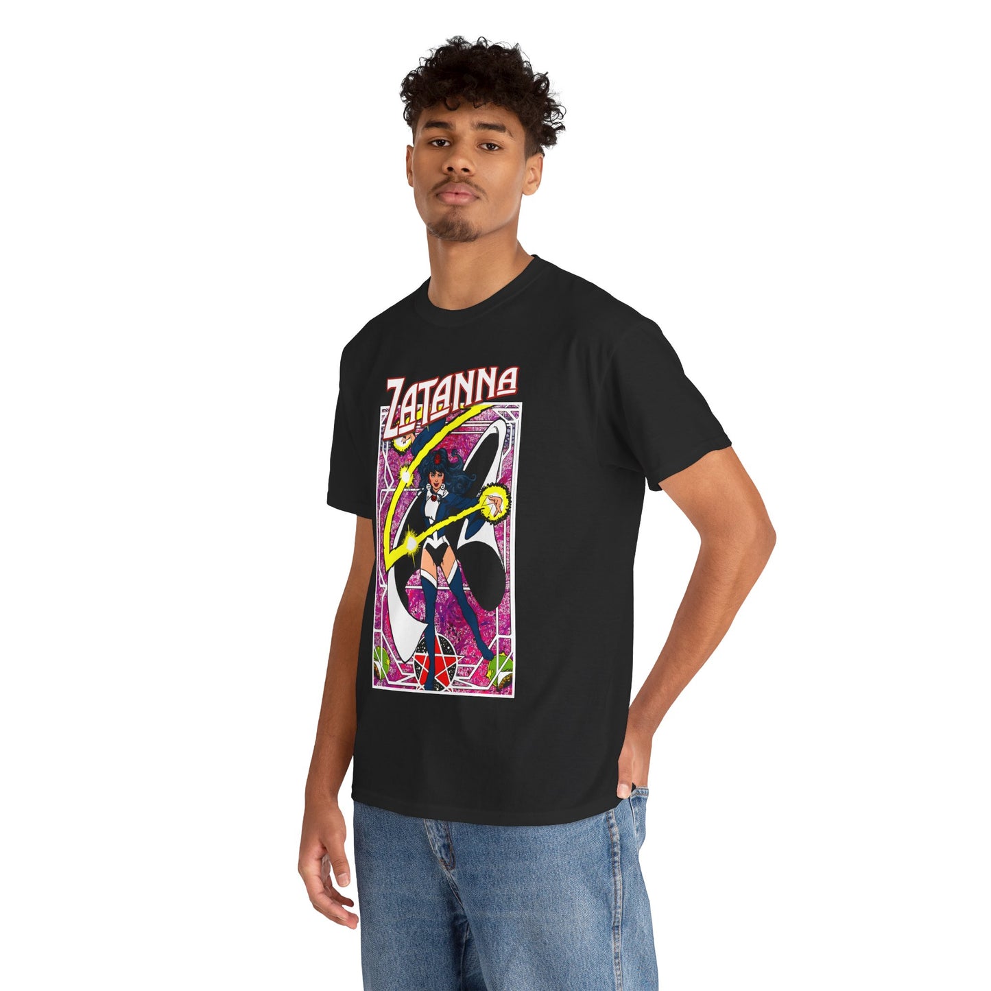 Zatanna T-Shirt - George Perez Postcard Art - Justice League Magic Member - JLA Satellite Era - DC Comics