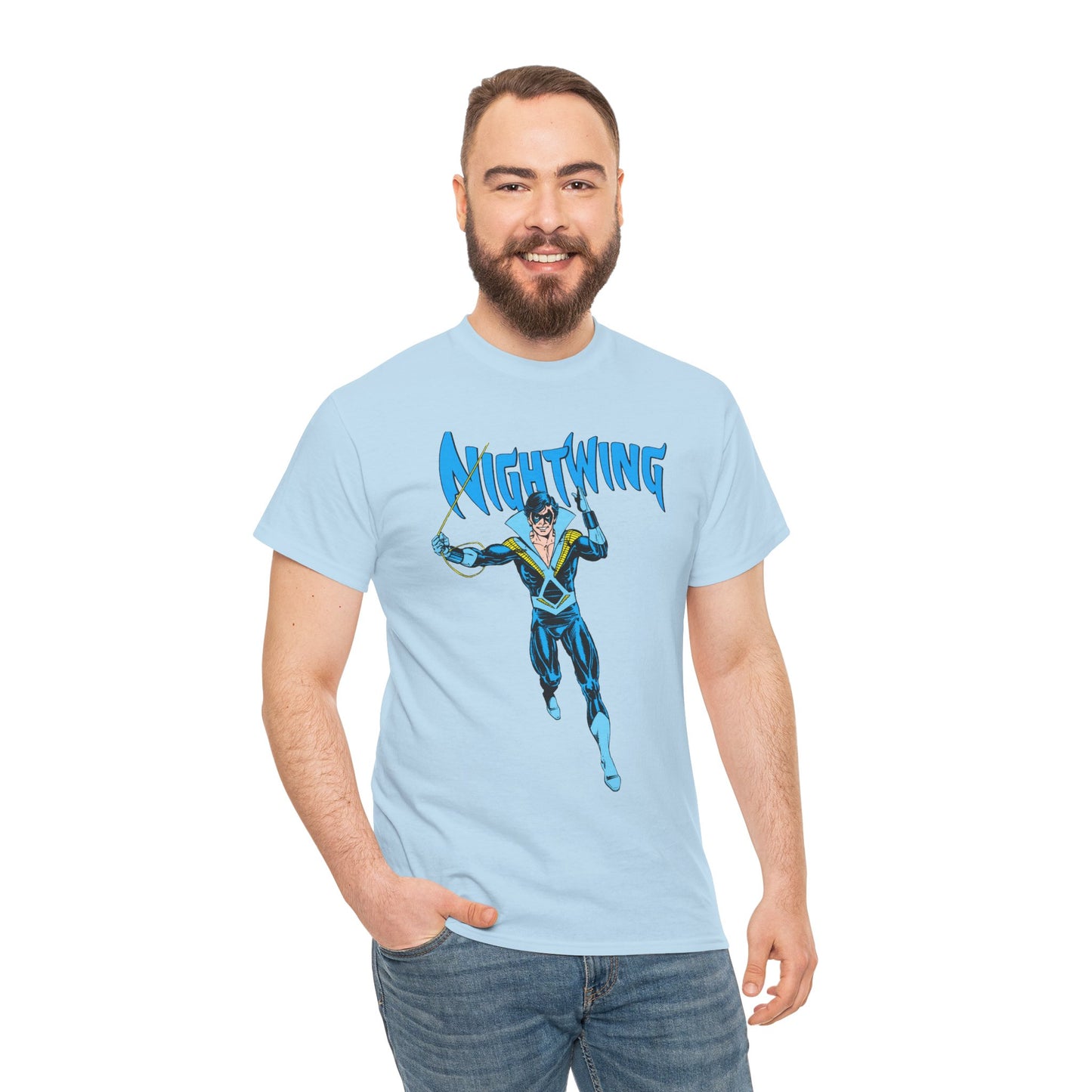 Nightwing T-Shirt - George Perez Art - New Teen Titans, Dick Grayson - DC Comics - Batman's Former Sidekick, Titans Leader