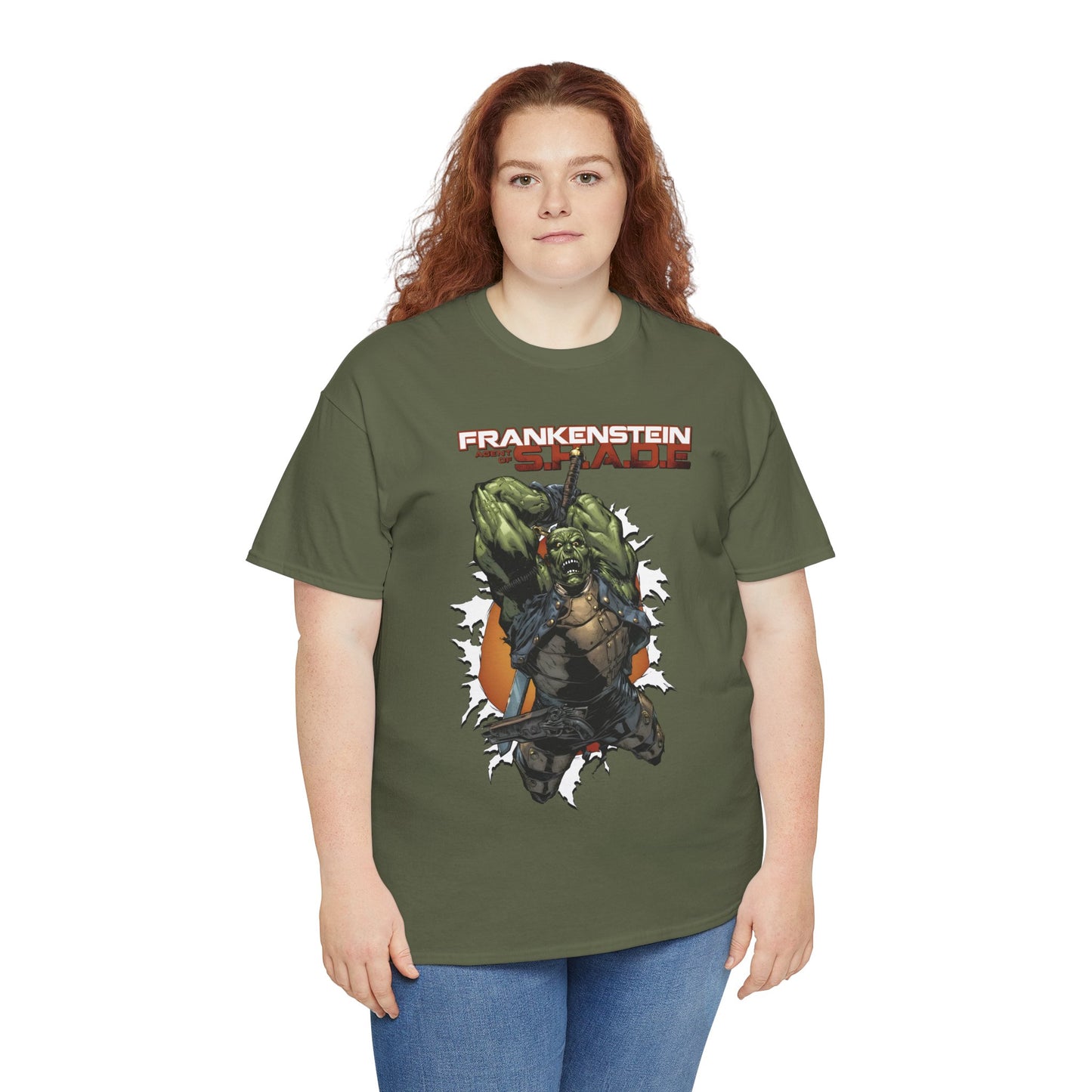 Frankenstein, Agent of SHADE T-Shirt - Alberto Ponticelli Art - New 52 Series - DC Comics