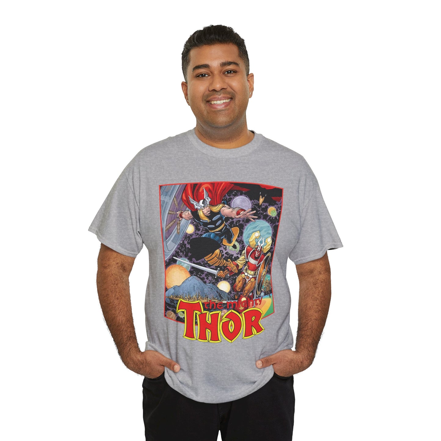 Mighty Thor T-Shirt - Walt Simonson Art - Odin, Asgard - 1980s Series - Marvel Comics