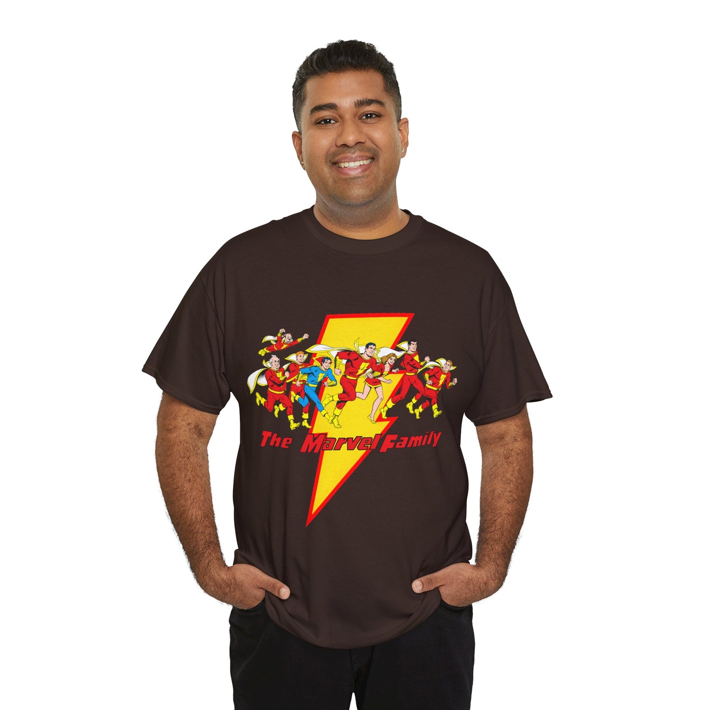 Marvel Family T-Shirt - Shazam - DC Comics - Mary Marvel, Hoppy the Marvel Bunny, Uncle Marvel, Captain Marvel Jr - DC Who's Who Art