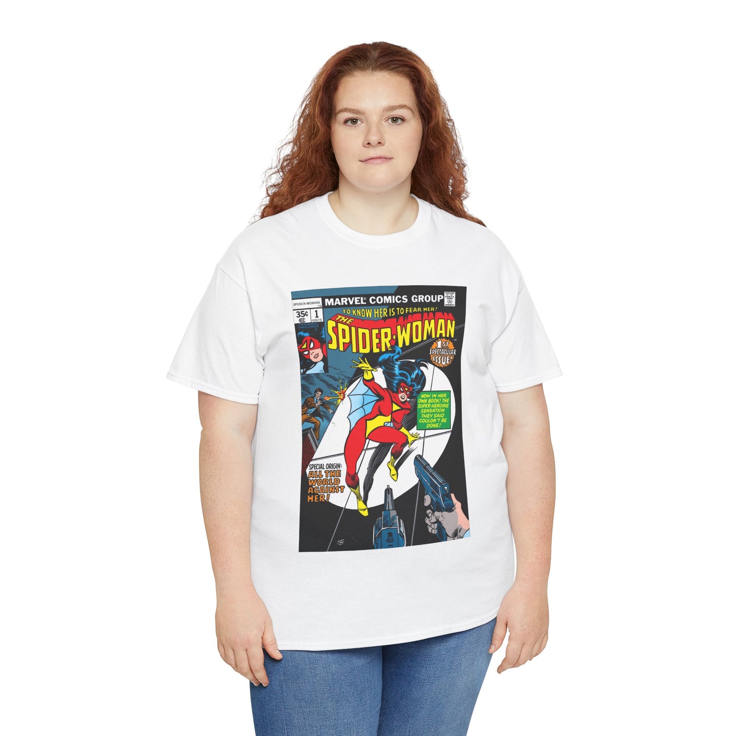 Spider-Woman T-Shirt - 1978 Marvel Comics - #1 Cover Art - Jessica Drew
