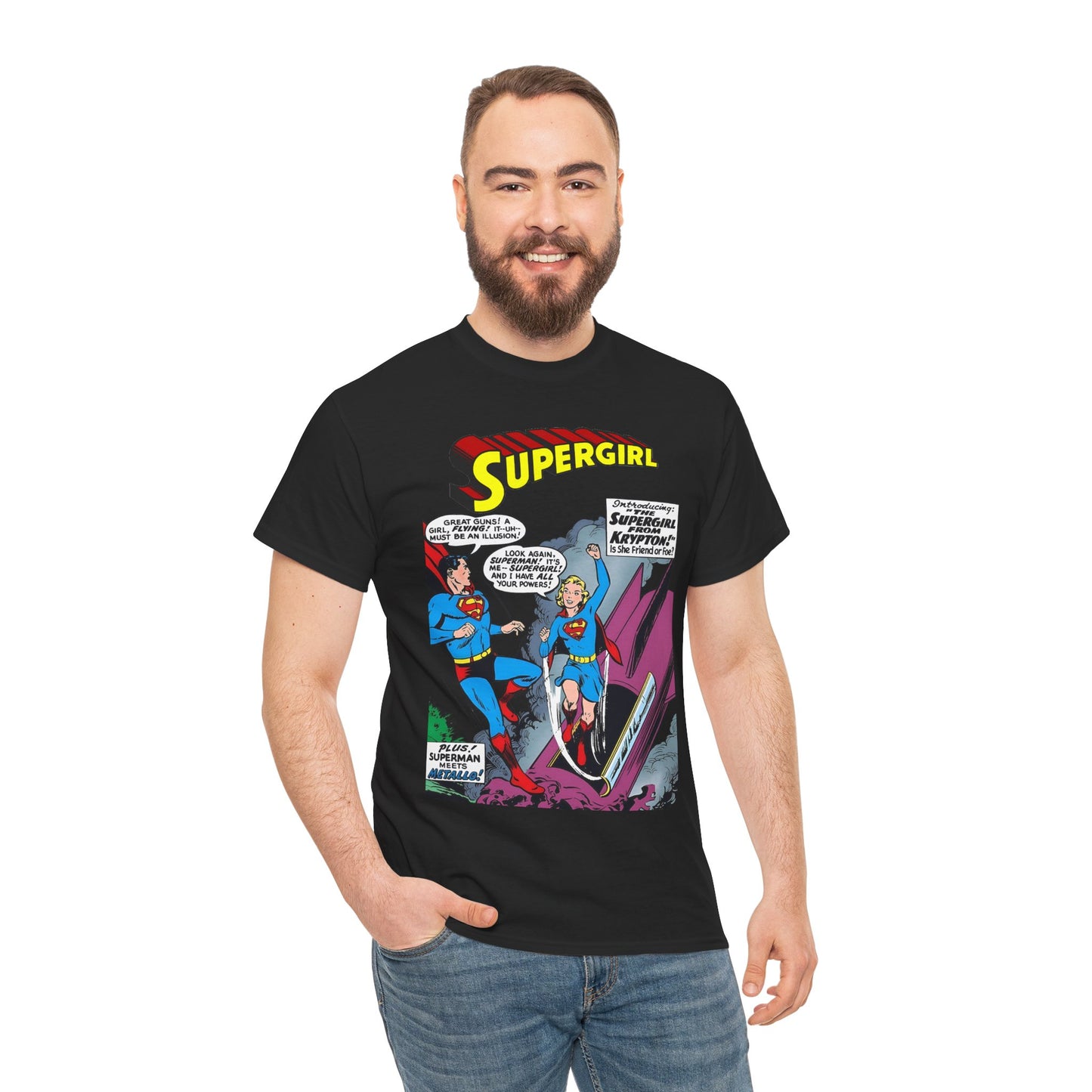Supergirl T-Shirt - Action Comics #252 - 1st Appearance of Supergirl Cover Art - Kara from Kandor - DC Comics