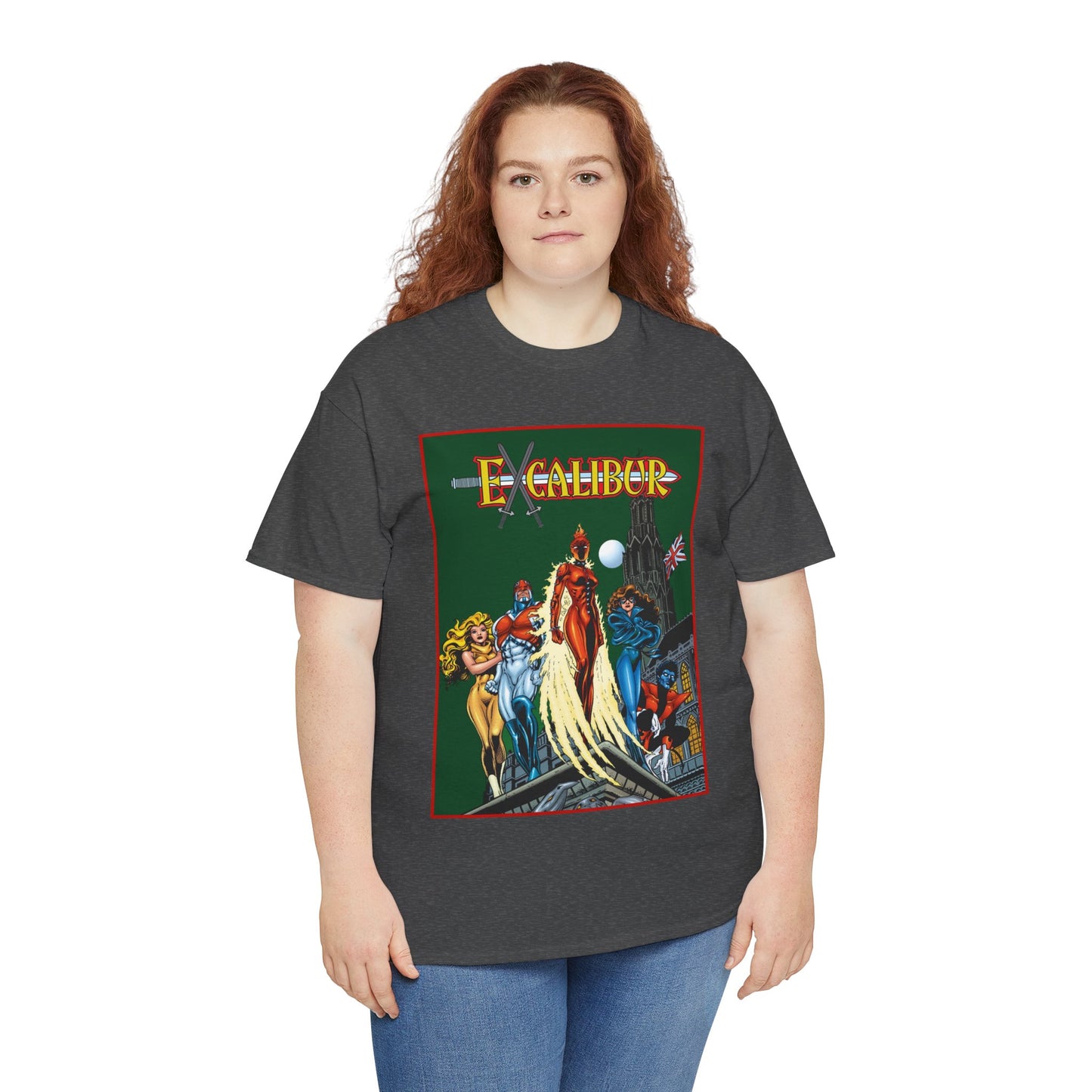 Excalibur T-Shirt - Amazing Alan Davis Art - Nightcrawler, Shadowcat, Captain Britain, Rachel Summers - Marvel Comics - X-Men Spin-Off - Mutants in the UK