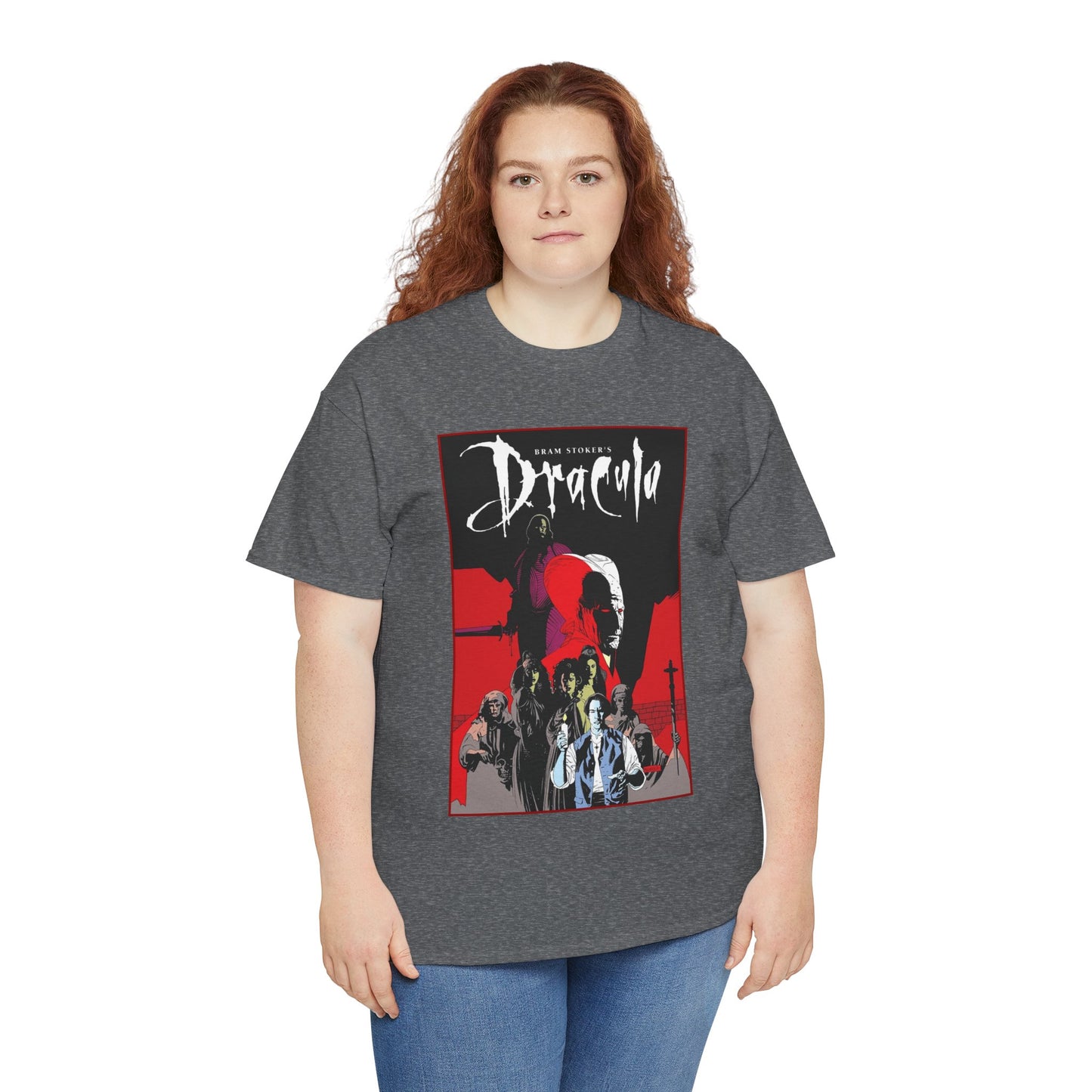 Bram Stoker's Dracula T-Shirt - Mike Mignola Art - Francis Ford Coppola Movie - Mina Murray, Jonathan Harker