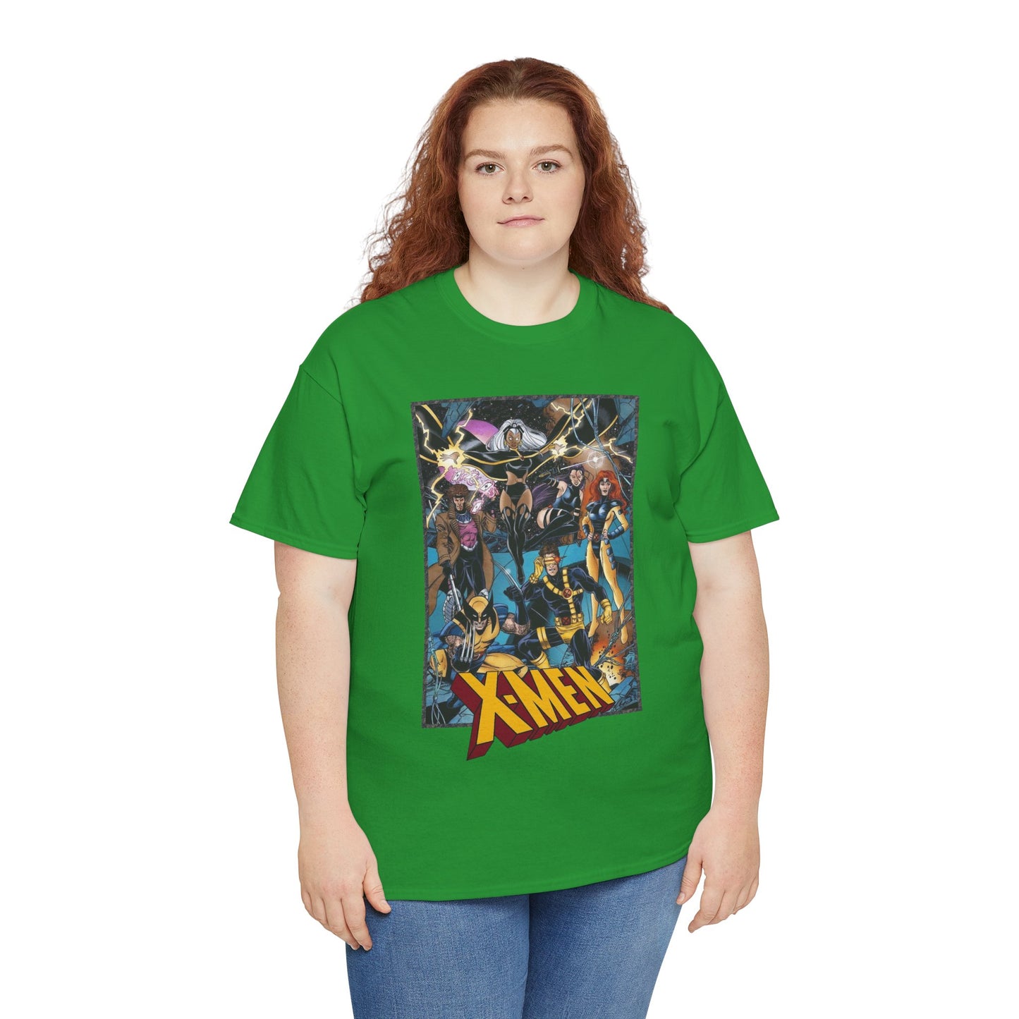 Uncanny X-Men T-Shirt - George Perez Art - Cyclops, Jean Grey, Psylocke, Gambit, Storm - Marvel Comics Mutant Heroes