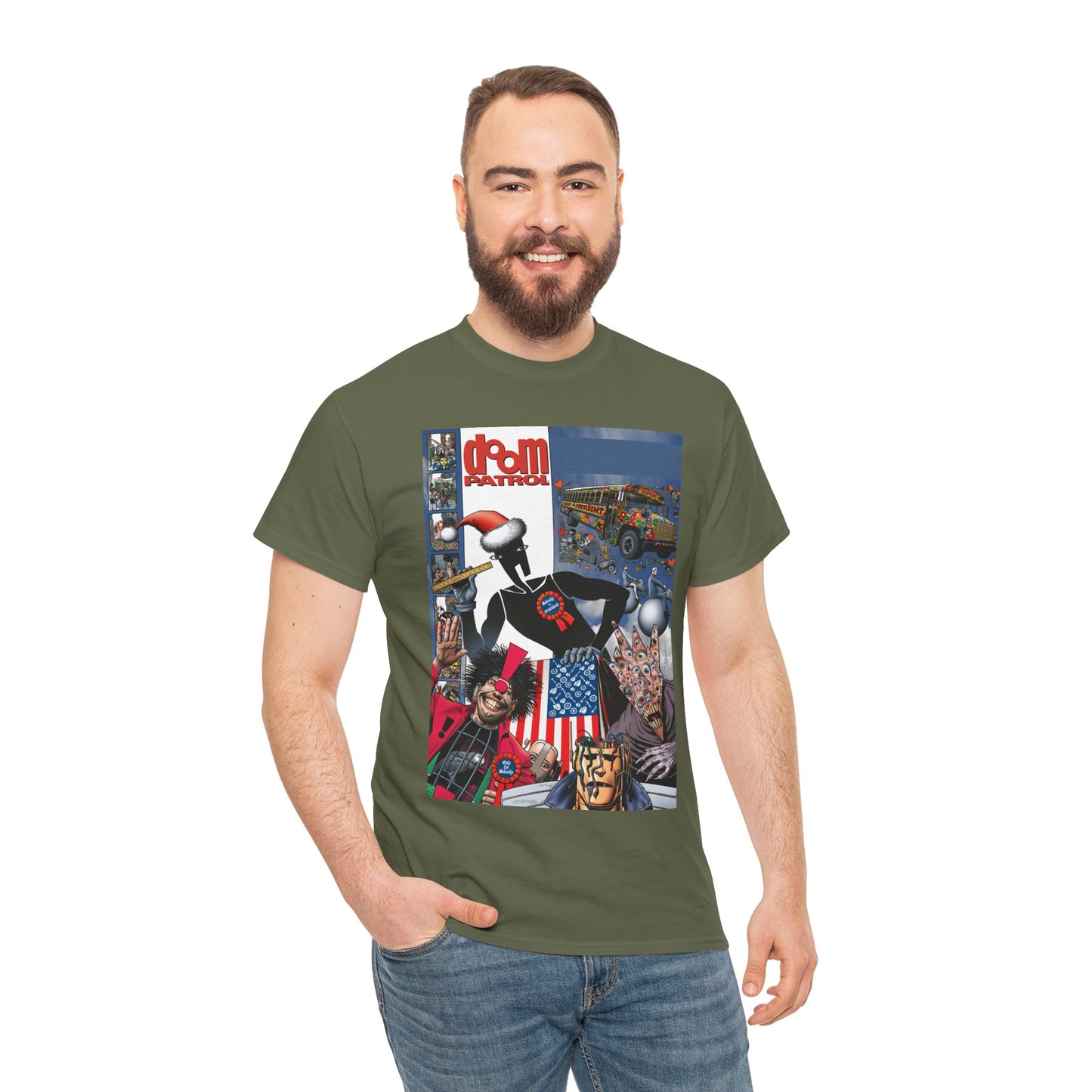Doom Patrol T-Shirt - Brian Bolland Art - Mr Nobody For President - DC Comics/Vertigo Cover Artwork