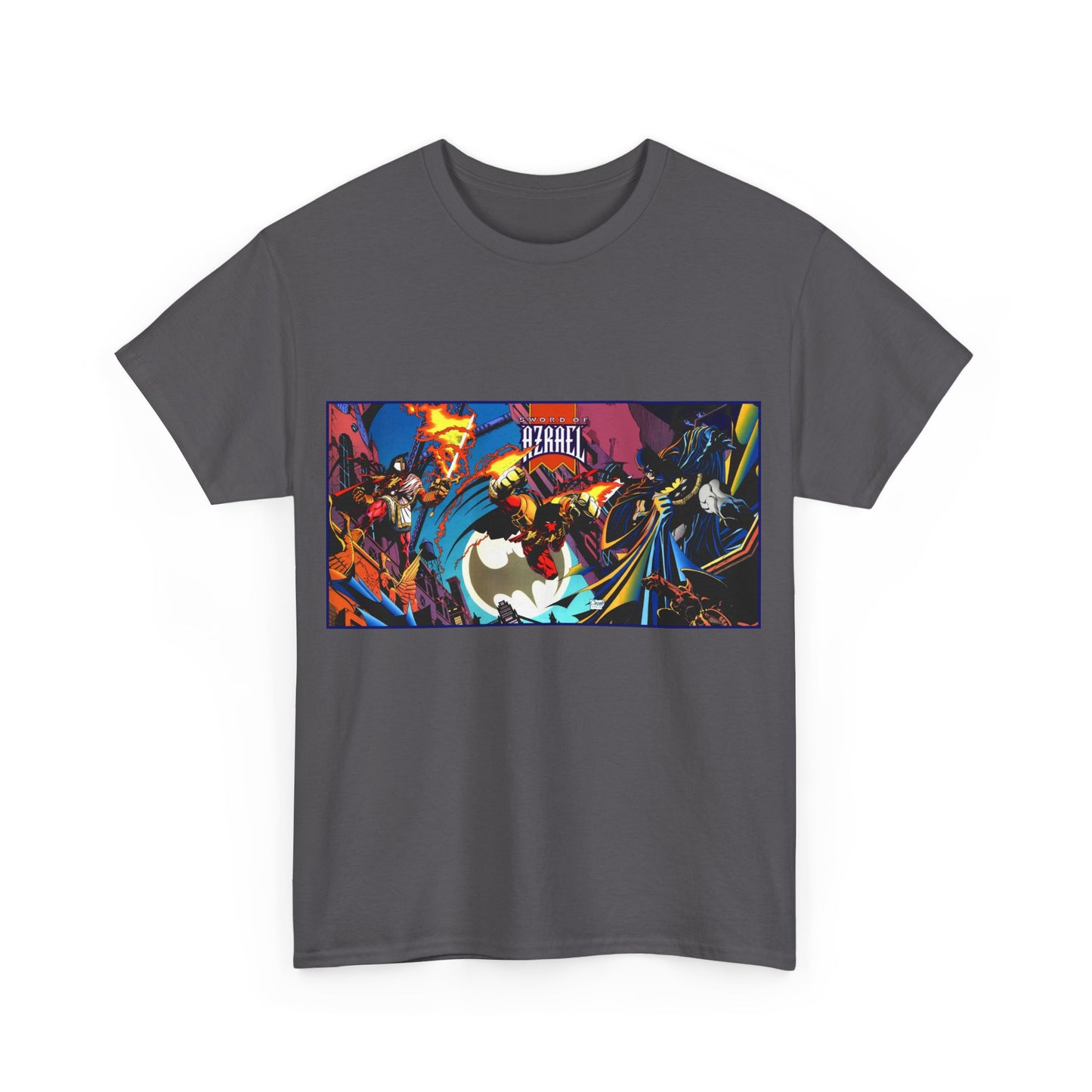 Batman Sword of Azrael T-Shirt - Joe Quesada Wraparound Cover - Jean-Paul Valley - Order of St. Dumas - Knightfall Prelude - DC Comics
