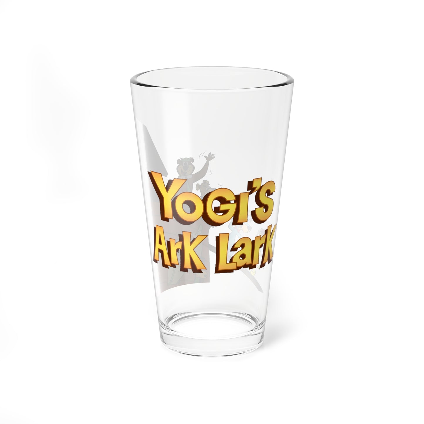 Yogi's Ark Lark Pint Glass, 16oz - Huckleberry Hound, Augie Doggie, Magilla Gorilla, Yogi Bear, Top Cat - Hanna-Barbera Cartoon
