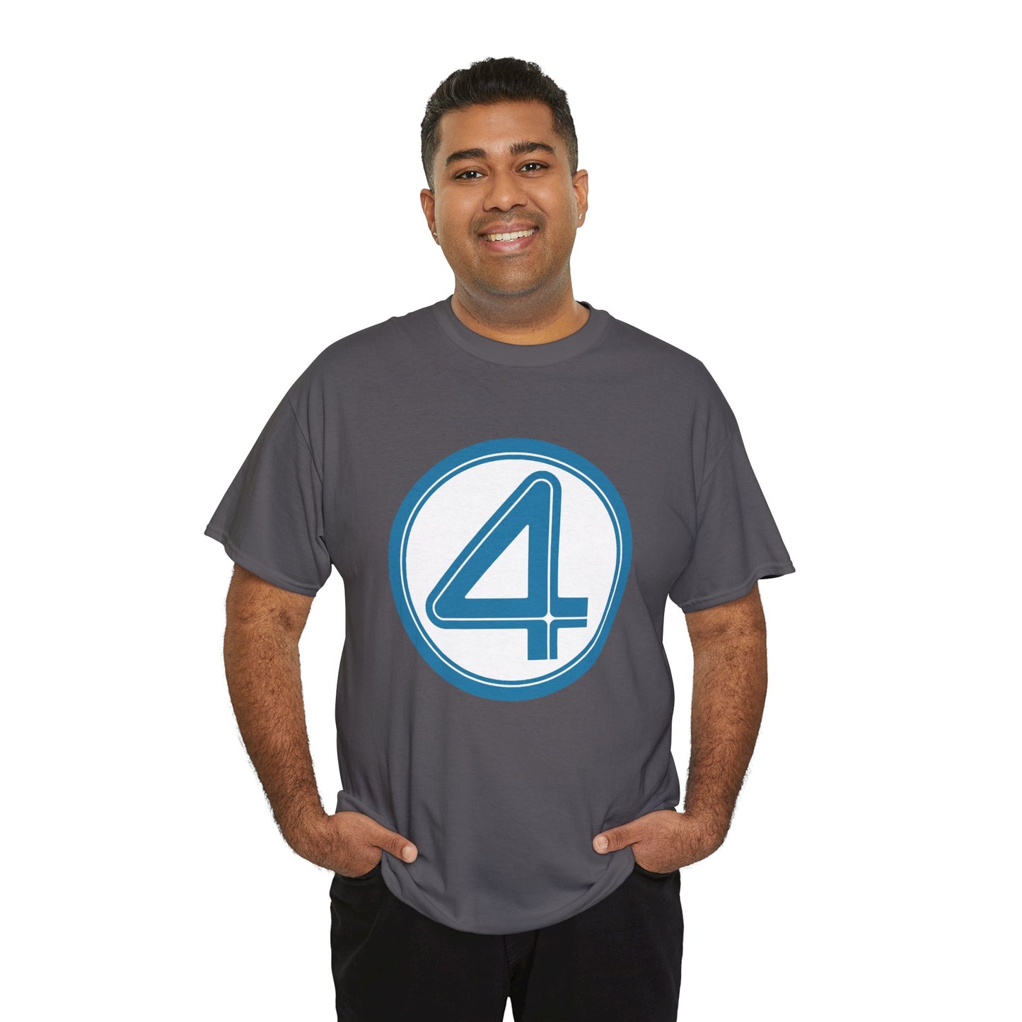 Fantastic Four Logo T-Shirt - New Marvel Movie 2025 - MCU - Pedro Pascal - 4 - Marvel Comics - Reed Richards