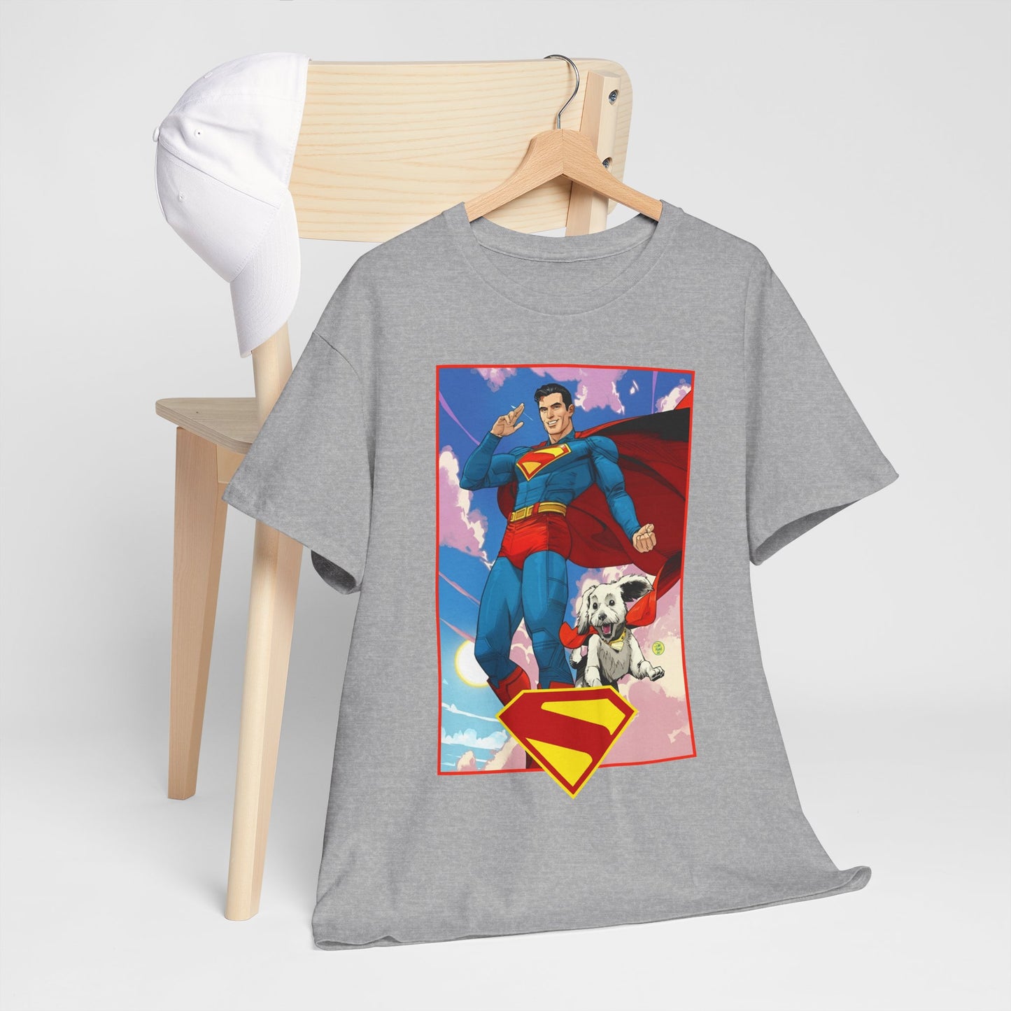 Superman & Krypto T-Shirt - DC Comics - New James Gunn Movie 2025 - Dan Mora Art - Man of Steel