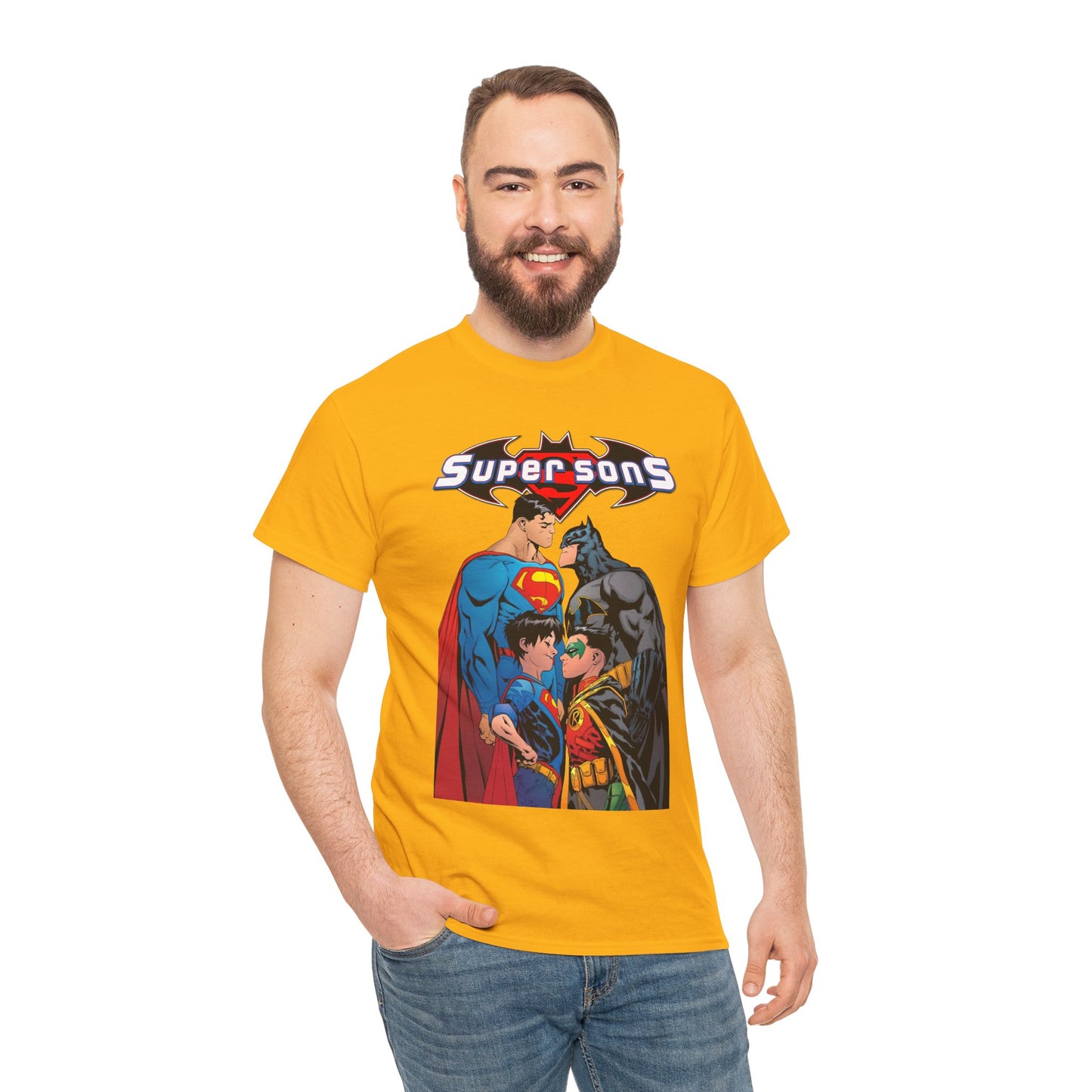 Super Sons T-Shirt - Jorge Jimenez Art - Superman, Batman, Jon Kent, Damian Wayne - DC Comics - Sons of Superman & Batman