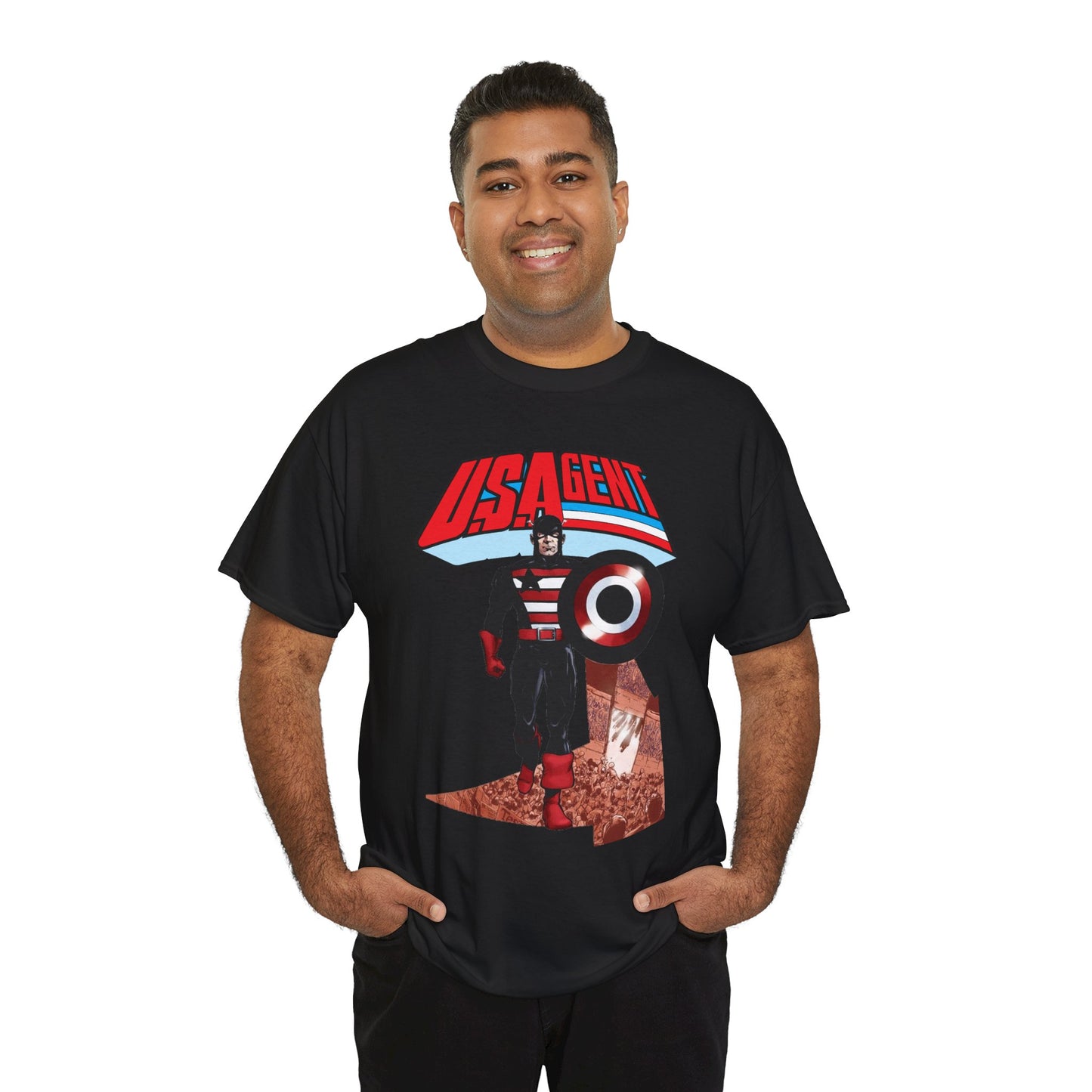 US Agent T-Shirt - Phil Jimenez Art - John Walker - Captain America Character - Marvel Comics