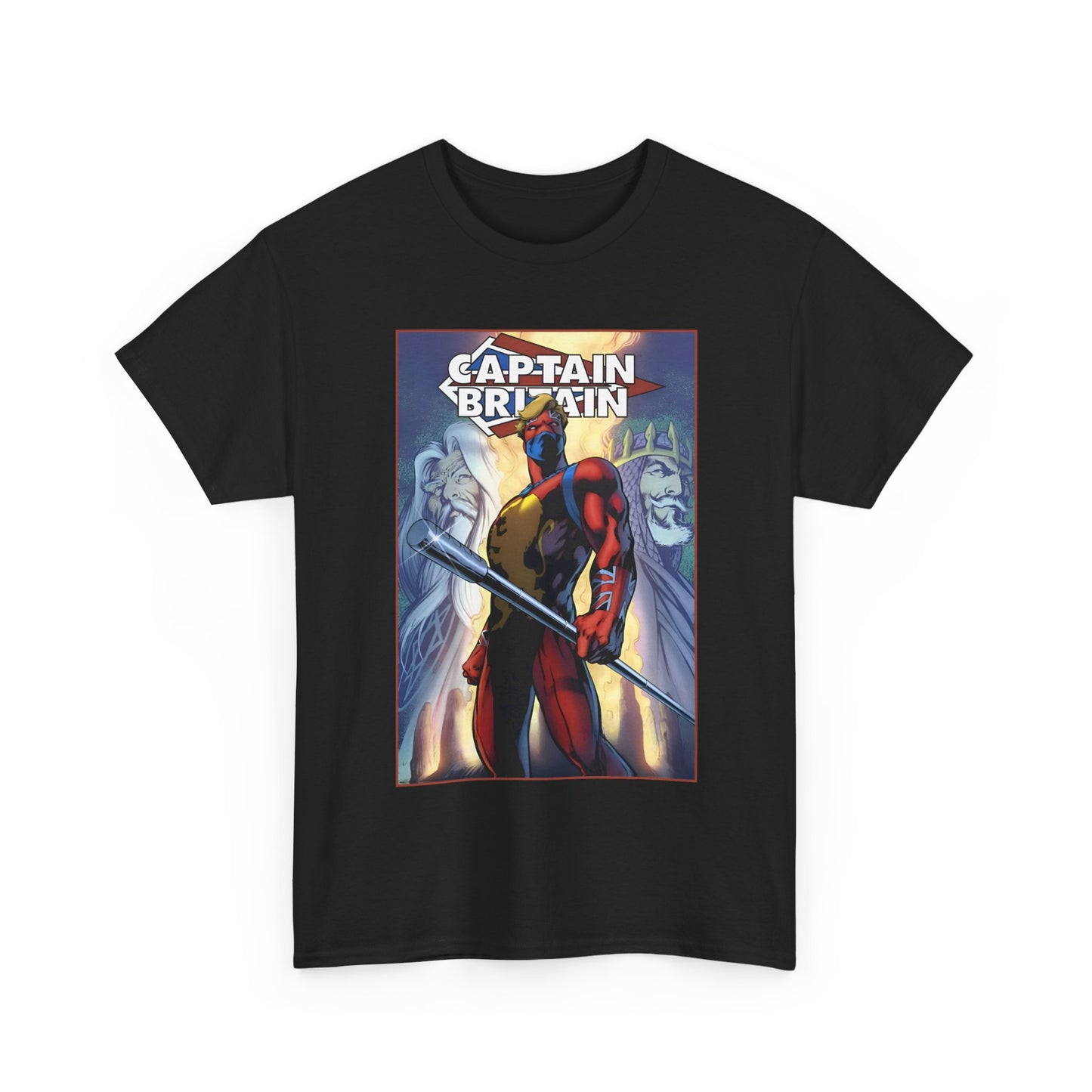 Captain Britain T-Shirt - Alan Davis Art - Excalibur Member - Marvel Comics