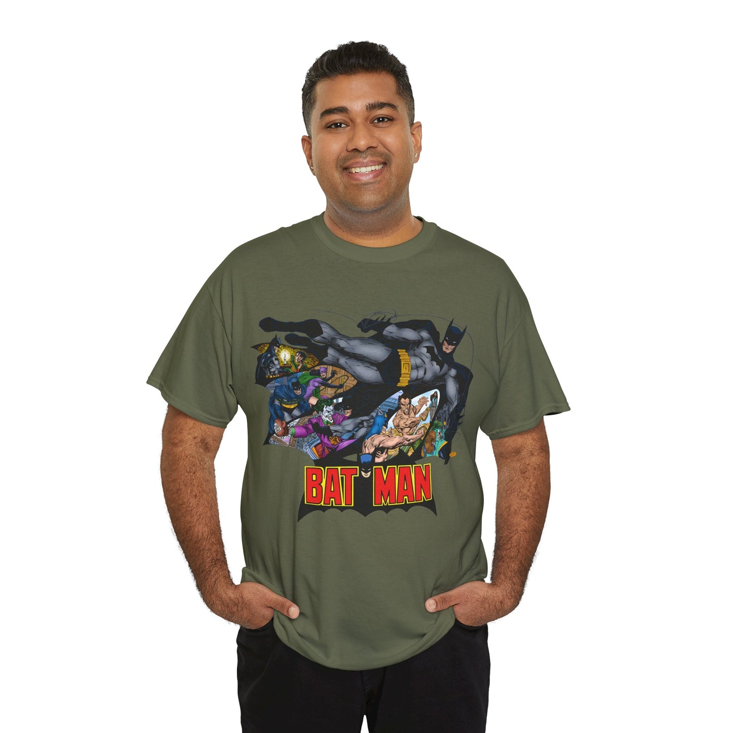 Batman T-Shirt - John Byrne Art - Joker, Catwoman, Ra's al Ghul, Talia - DC Comics - The Batcave