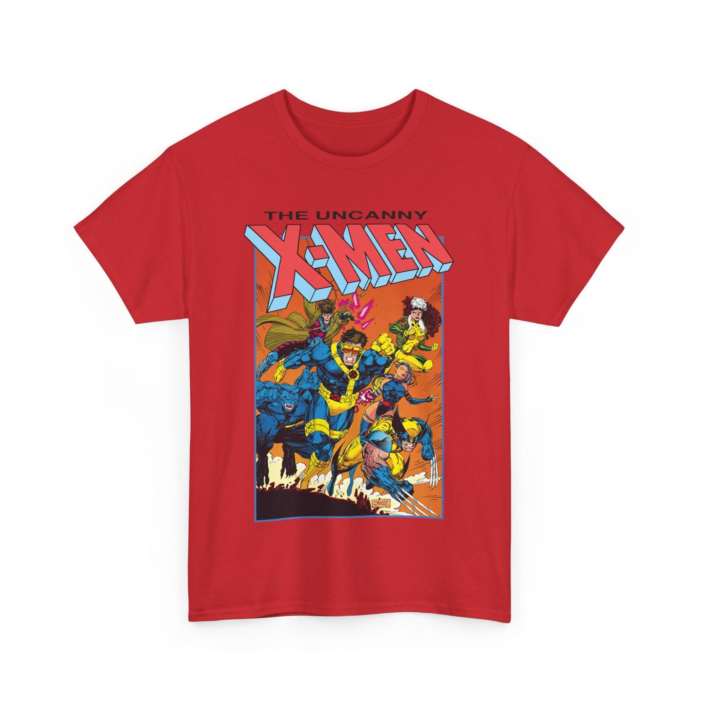 Uncanny X-Men T-Shirt - Jim Lee Art - Cyclops, Wolverine, Gambit, Rogue, Psylocke, Beast - Marvel Comics Mutants