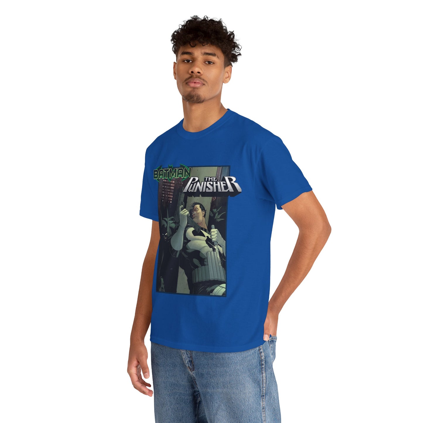 Batman Vs Punisher T-Shirt - Mike Zeck Art - DC Comics, Marvel Comics