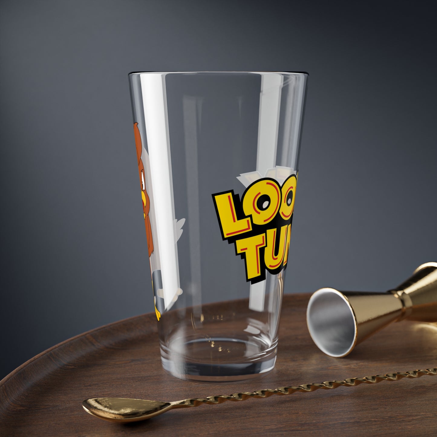 Henery Hawk Pint Glass, 16oz - Looney Tunes Character - Foghorn Leghorn Nemesis - Adorable Character - WB