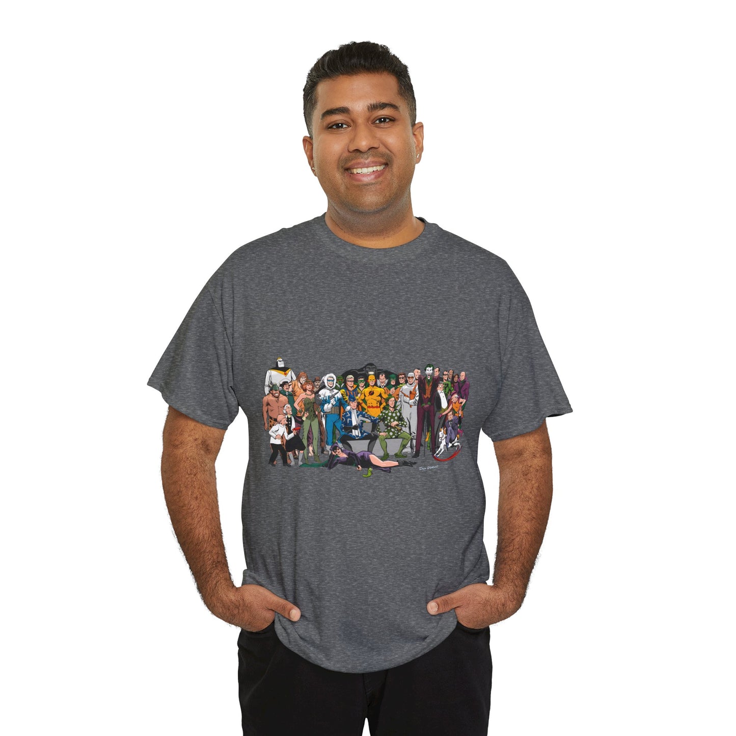 Secret Origins of Super-Villains T-Shirt - Dick Giordano Art - DC Comics - Joker, Mirror Master, Captain Cold, Lex Luthor, Scarecrow, Poison Ivy, Grodd