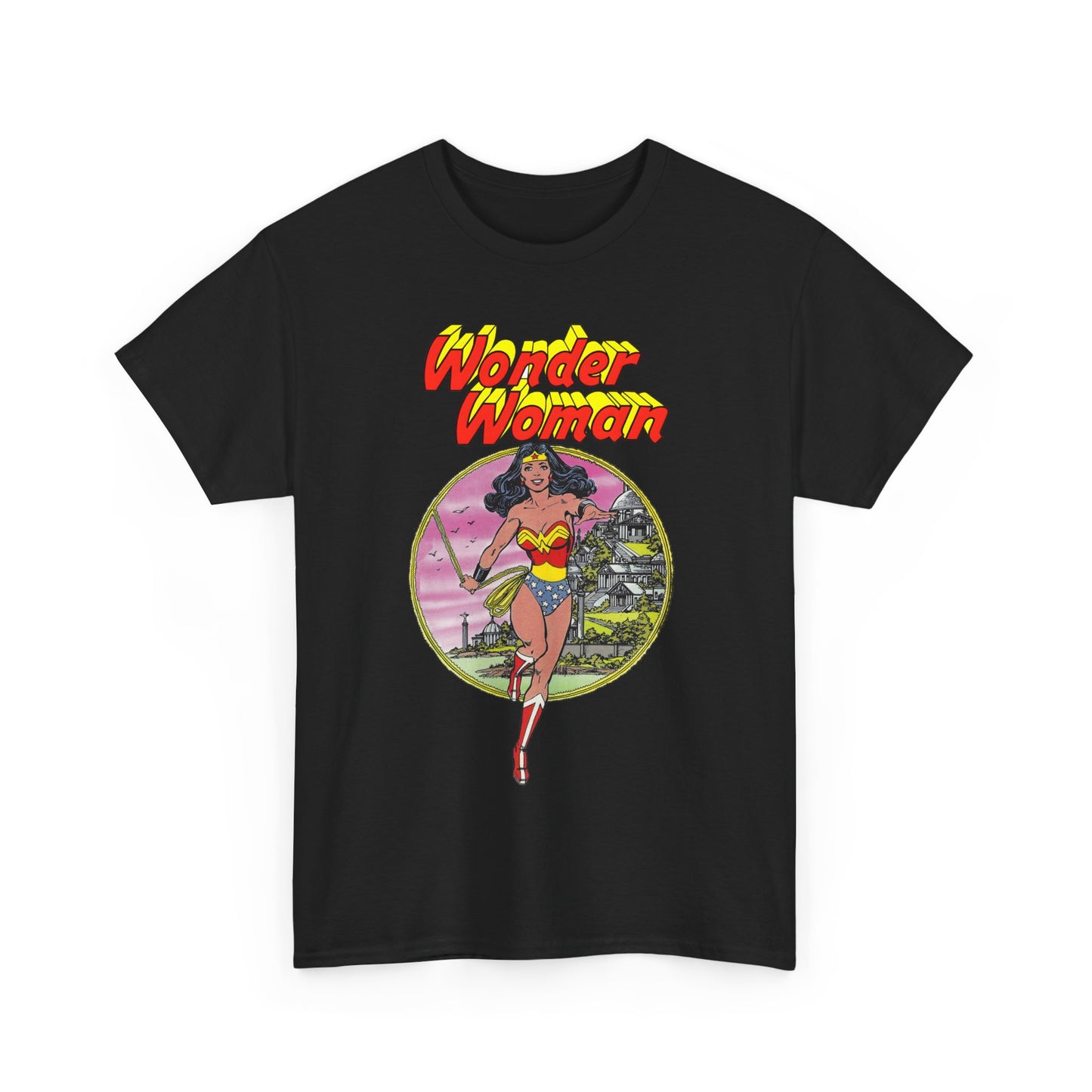 Wonder Woman T-Shirt - George Perez Art - Justice League 1980s Postcard Set - JLA Member - Diana from Themyscira - DC Comics