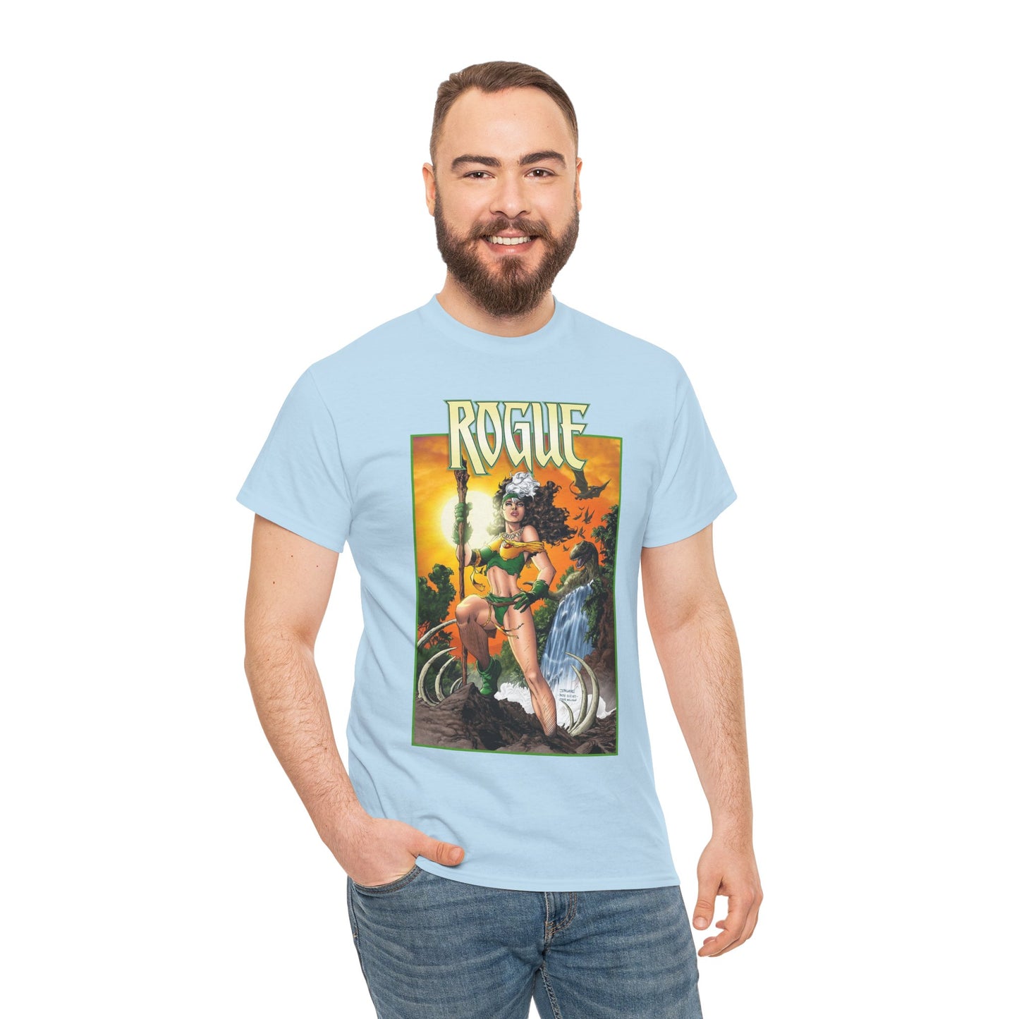 Rogue T-Shirt - Jim Lee Art - X-Men Mutant Member & Leader - Savage Land - 1990s Story - Marvel Comics