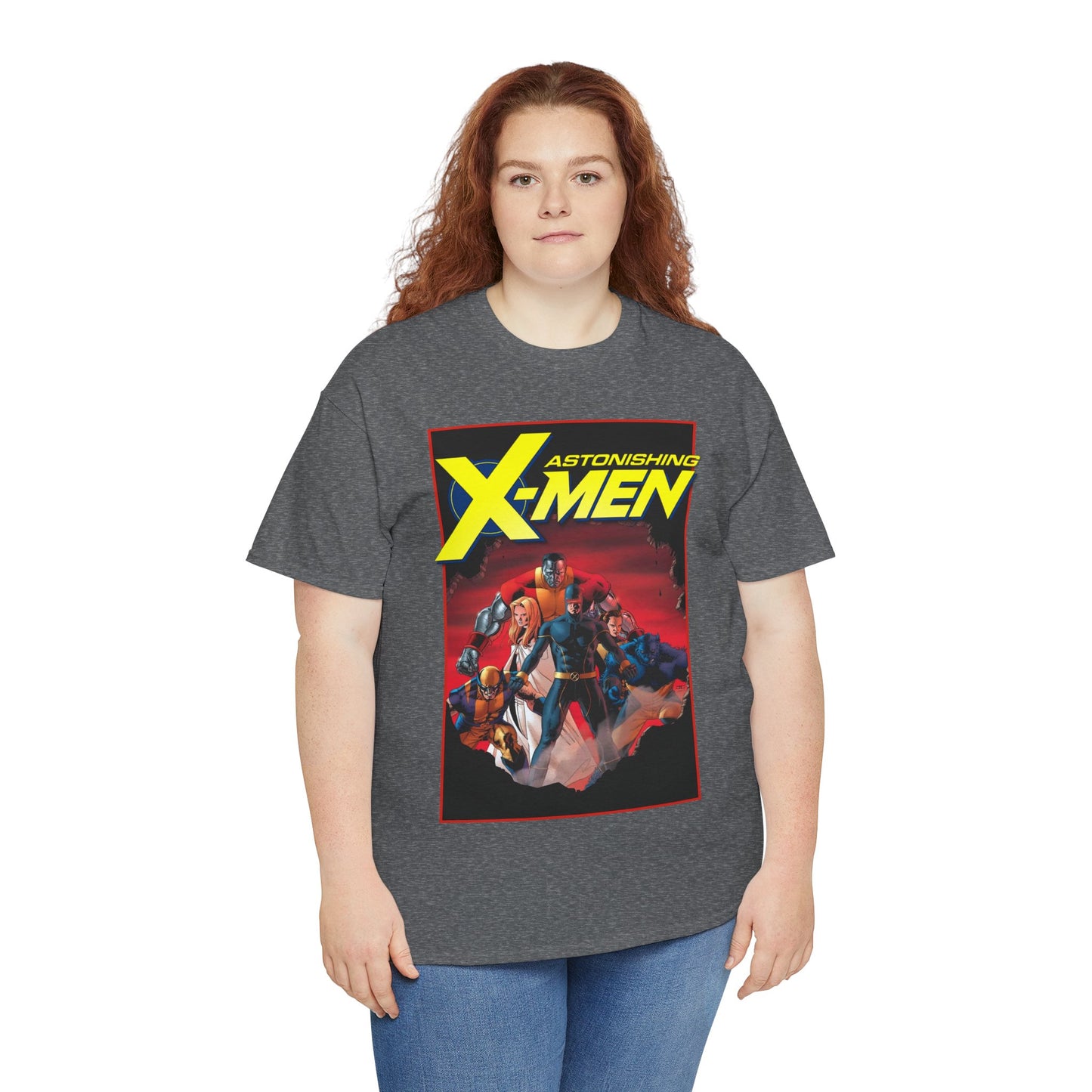 Astonishing X-Men T-Shirt - John Cassady Art - Cyclops, Beast, Wolverine, Colossus, Emma Frost - Marvel Comics