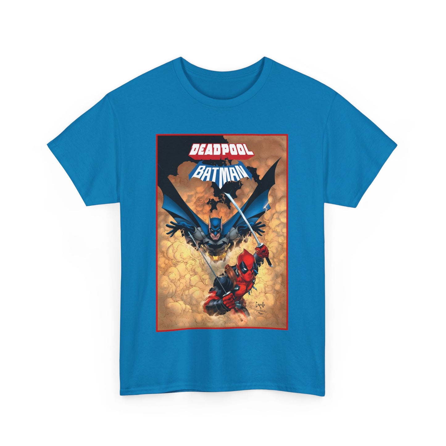 Deadpool & Batman T-Shirt - Greg Capullo Art - DC & Marvel Comics - Crossover - Slade Wilson, Bruce Wayne - 2025