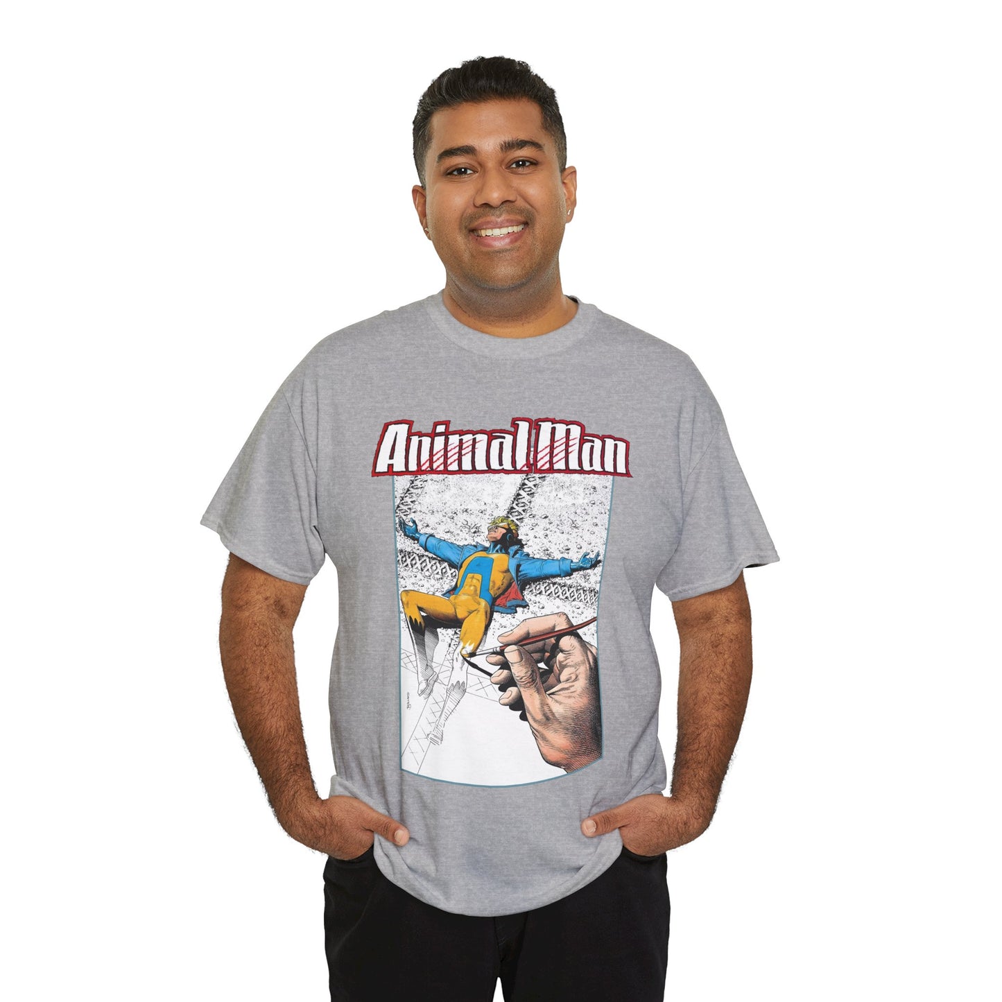 Animal Man T-Shirt - Brian Bolland Art - Buddy Baker - DC Comics, Vertigo Comics 1980s Series - Grant Morrison Stories