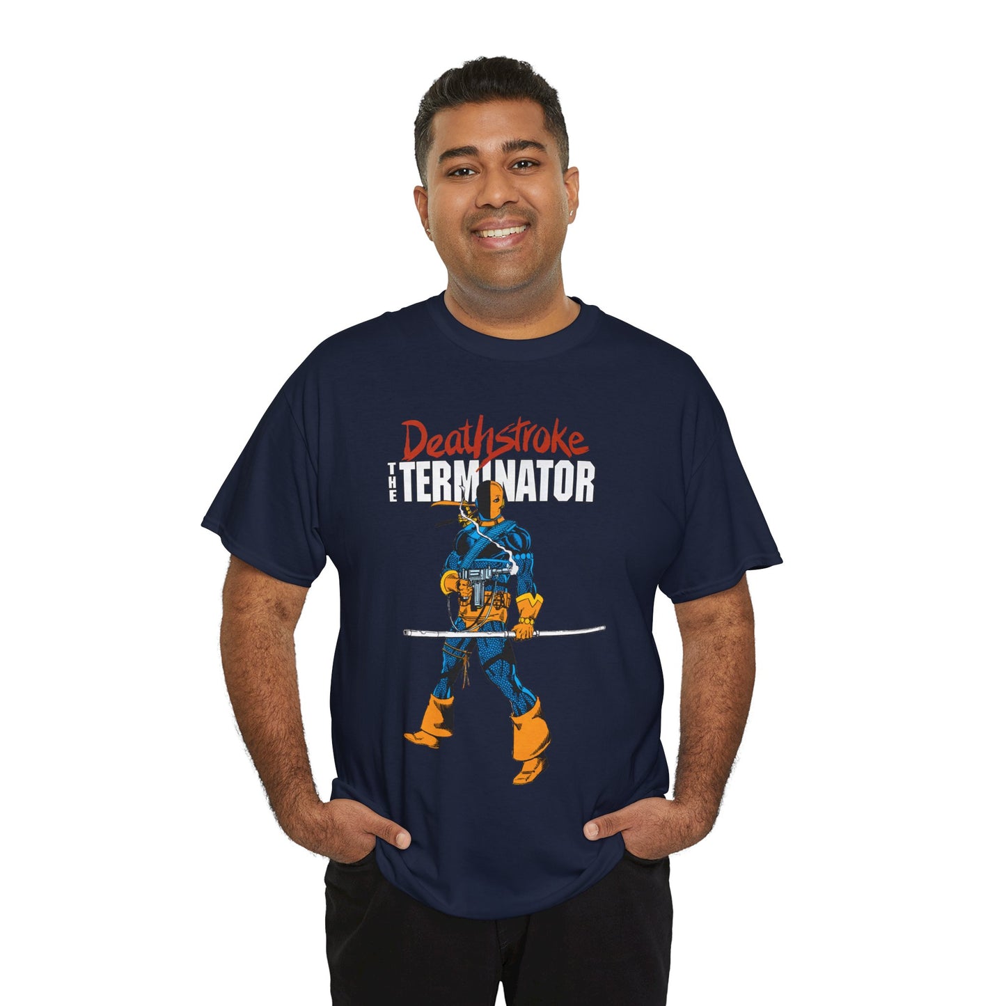 Deathstroke T-Shirt - George Perez Art - New Teen Titans Foe & Mercenary - Slade Wilson, Father of Jericho and Ravager - DC Comics - The Terminator