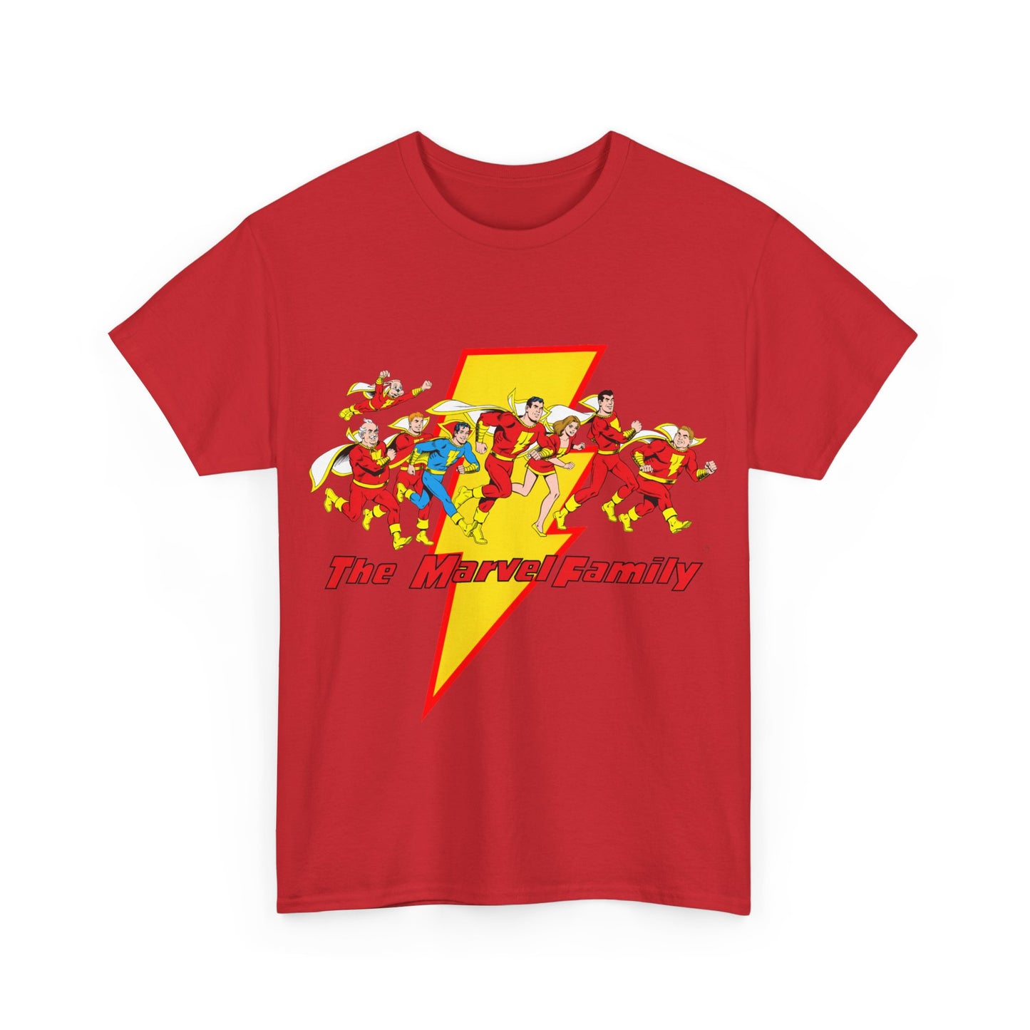 Marvel Family T-Shirt - Shazam - DC Comics - Mary Marvel, Hoppy the Marvel Bunny, Uncle Marvel, Captain Marvel Jr - DC Who's Who Art
