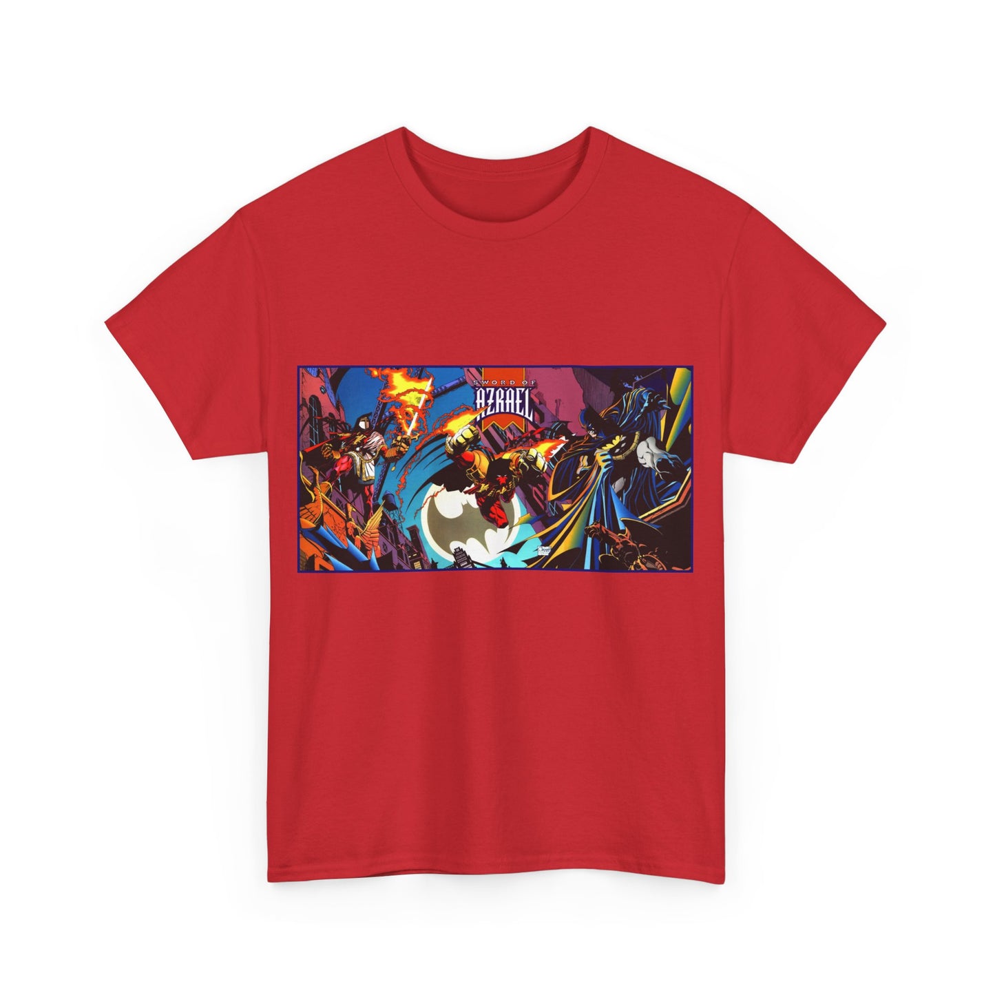 Batman Sword of Azrael T-Shirt - Joe Quesada Wraparound Cover - Jean-Paul Valley - Order of St. Dumas - Knightfall Prelude - DC Comics