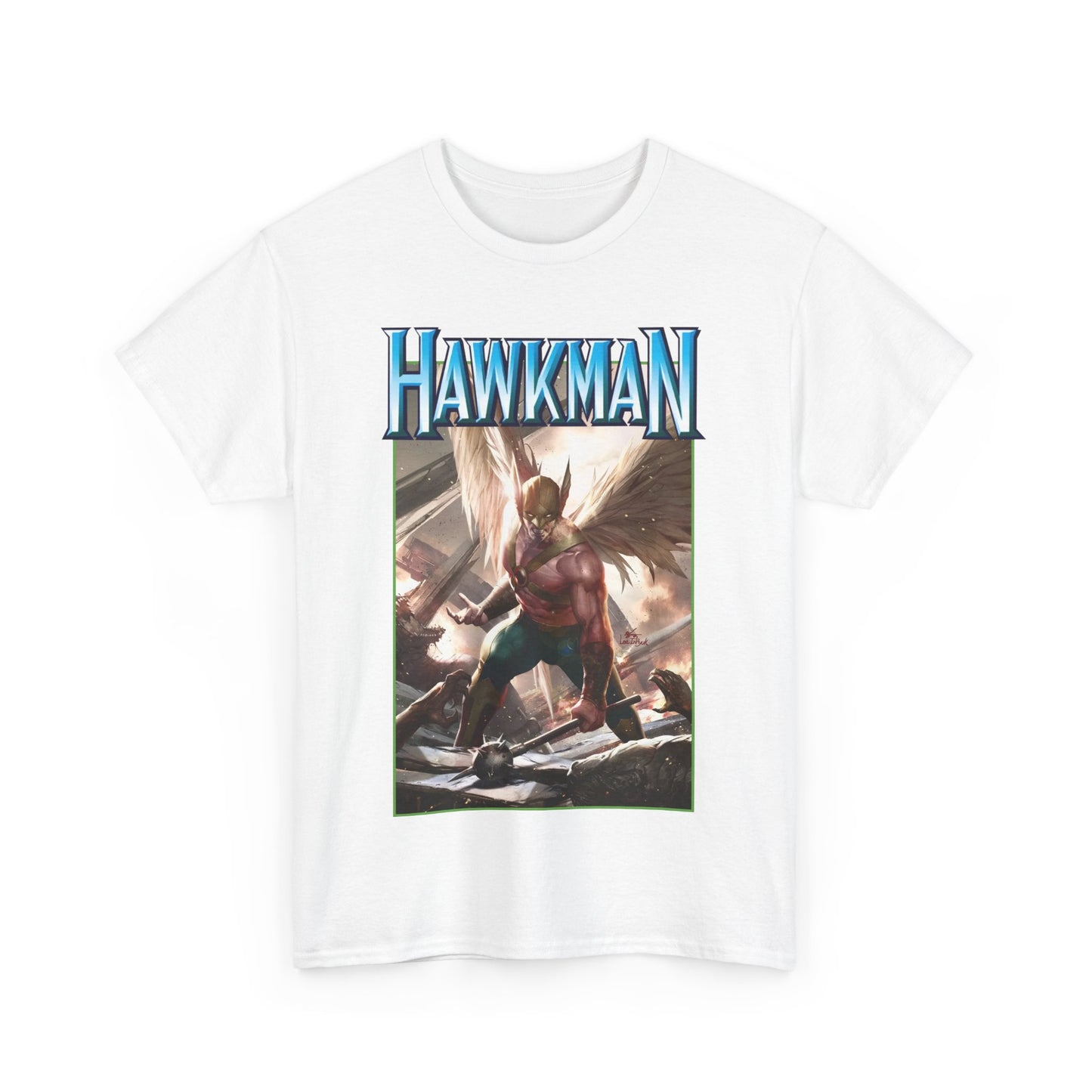 Hawkman T-Shirt - Lee Inhyuk Art - Carter Hall - JLA Member - Nth Metal - Thanagar - DC Comics