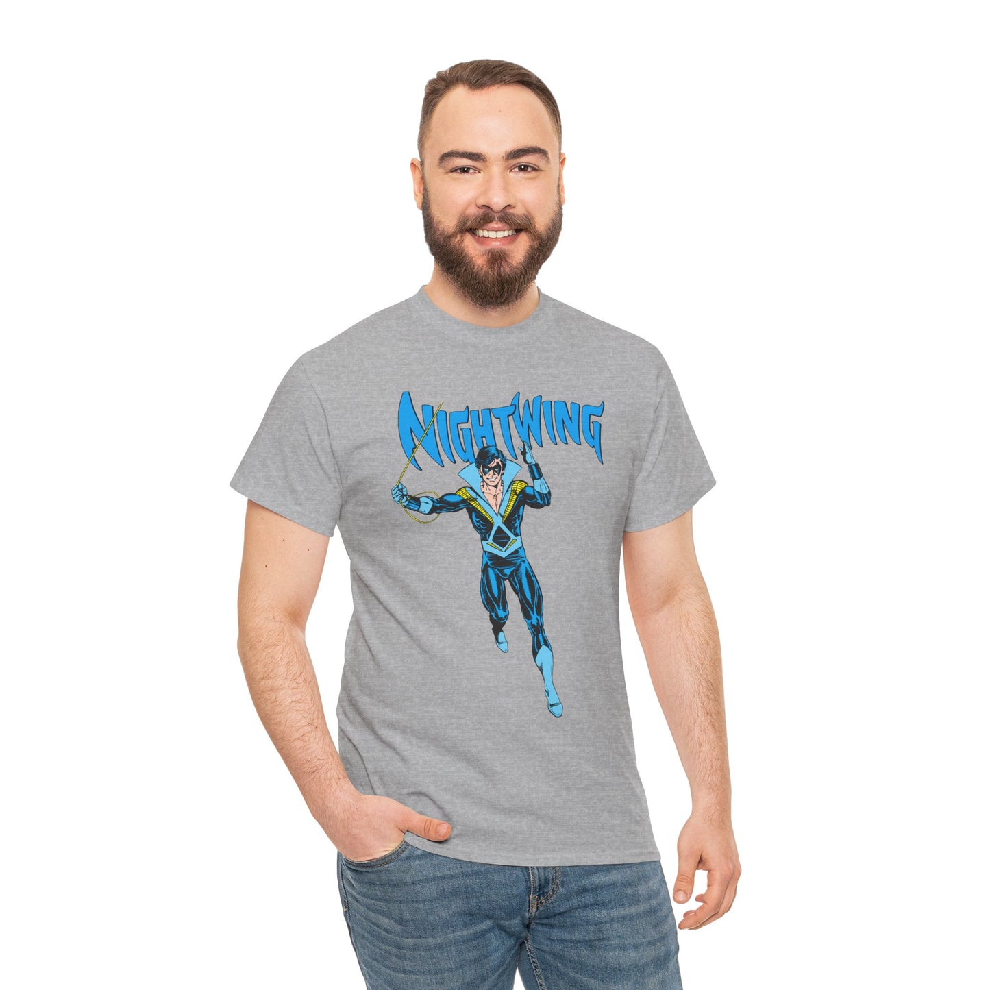 Nightwing T-Shirt - George Perez Art - New Teen Titans, Dick Grayson - DC Comics - Batman's Former Sidekick, Titans Leader