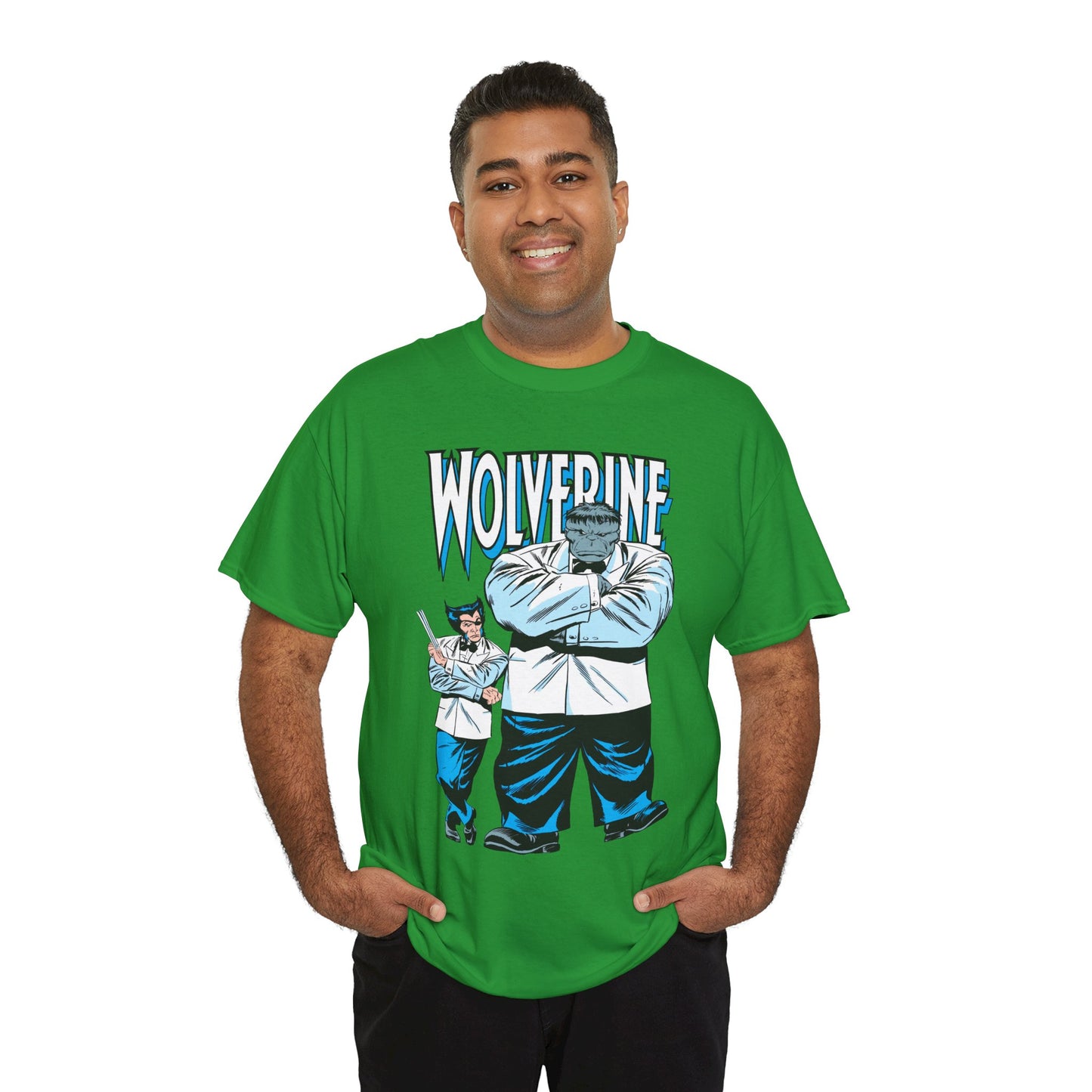 Wolverine & Hulk T-Shirt - Patch & Joe Fix-It - John Buscema Art - Logan in Madripoor - X-Men Character in Solo Adventure - Marvel Comics