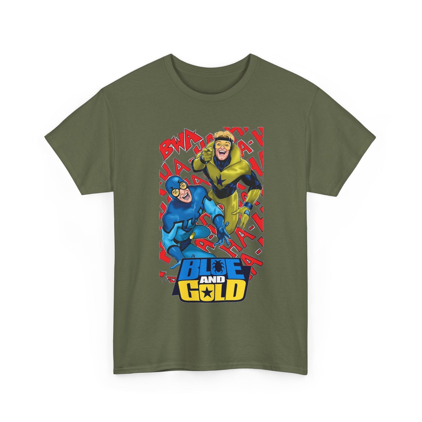 Booster Gold & Blue Beetle T-Shirt - DC Comics - Justice League International Members - Ted Kord