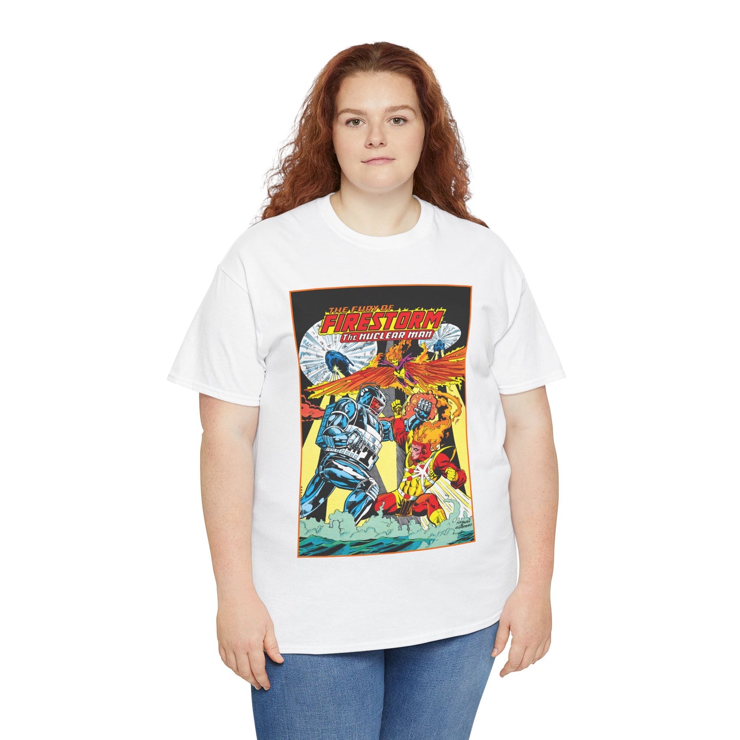 Fury of Firestorm T-Shirt - DC Comics - Firehawk, Tokamak - Annual #1 Art
