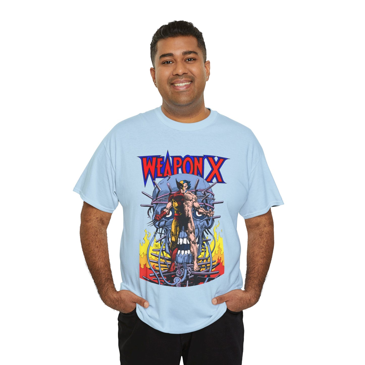 Weapon X T-Shirt - Barry Windsor-Smith Art - Wolverine Origin Story Before He Joined the X-Men - Logan, Mutant Leader - Marvel Comics