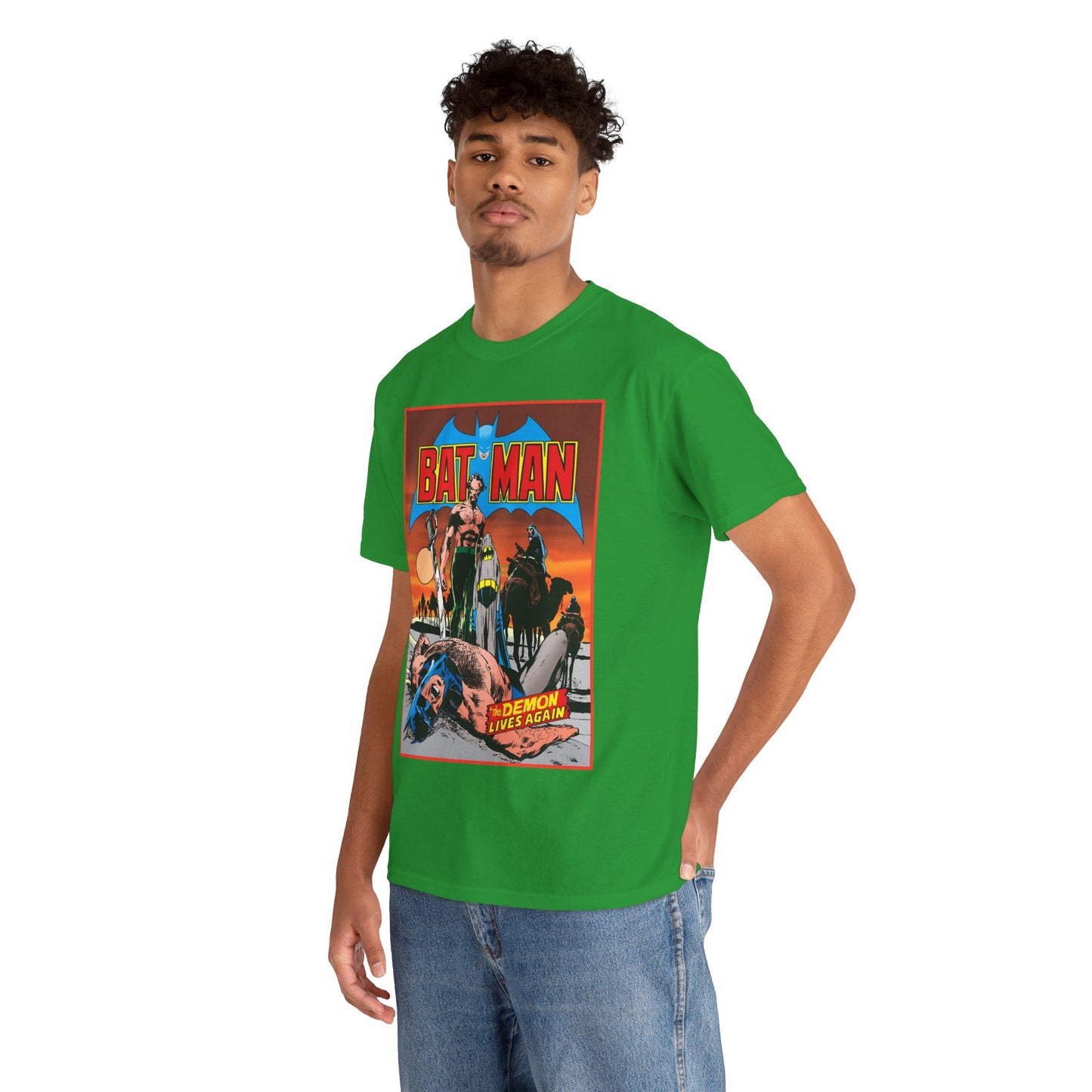 Batman T-Shirt - Neal Adams Art - R'as Al Ghul - Demon Lives Again - DC Comics - Dark Knight Detective