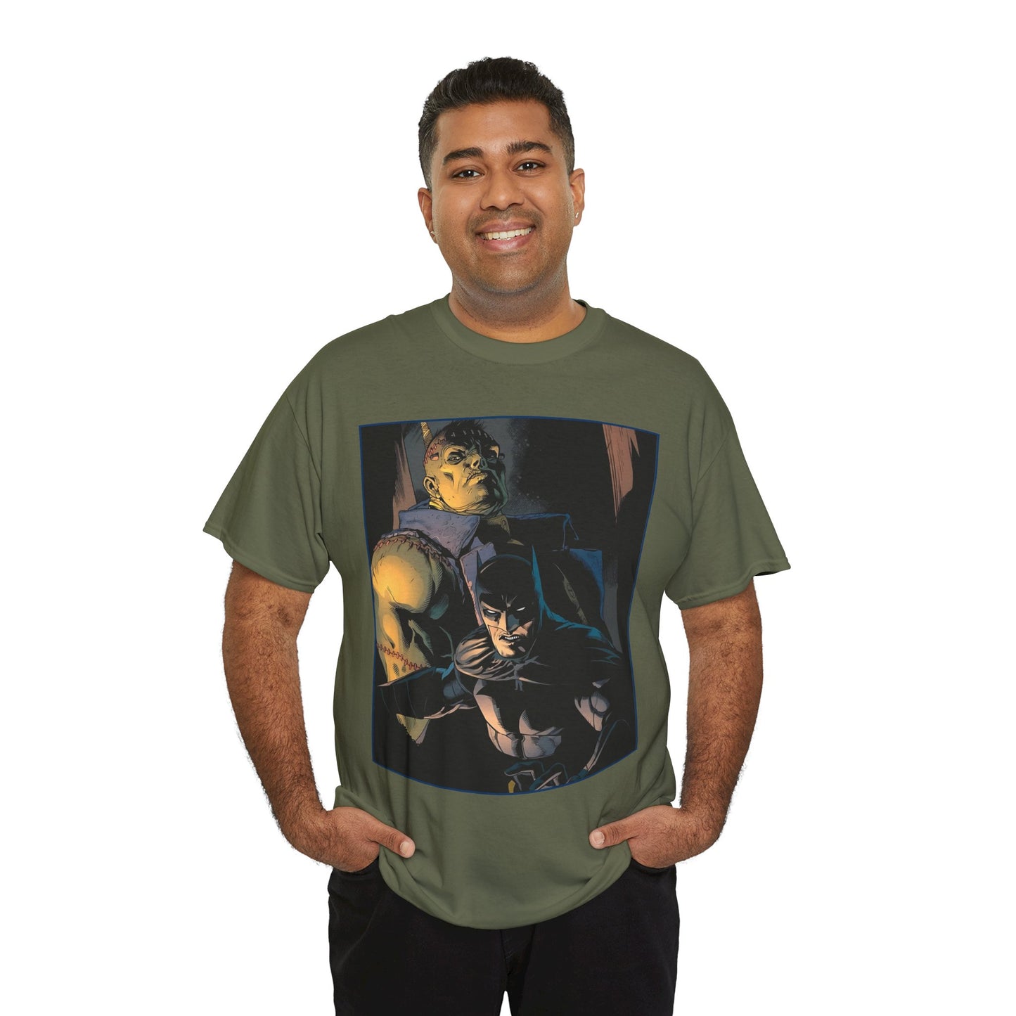 Batman & Frankenstein T-Shirt - Doug Mahnke Art - DC Comics