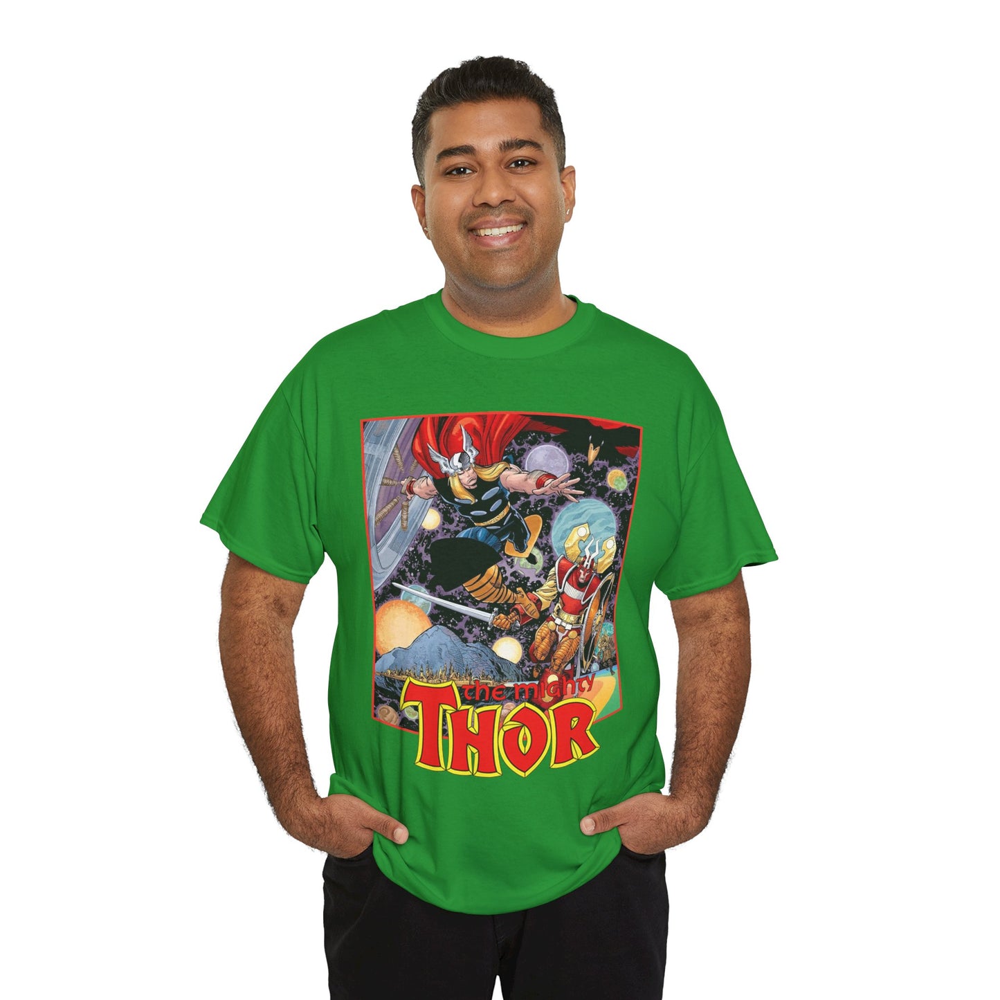 Mighty Thor T-Shirt - Walt Simonson Art - Odin, Asgard - 1980s Series - Marvel Comics