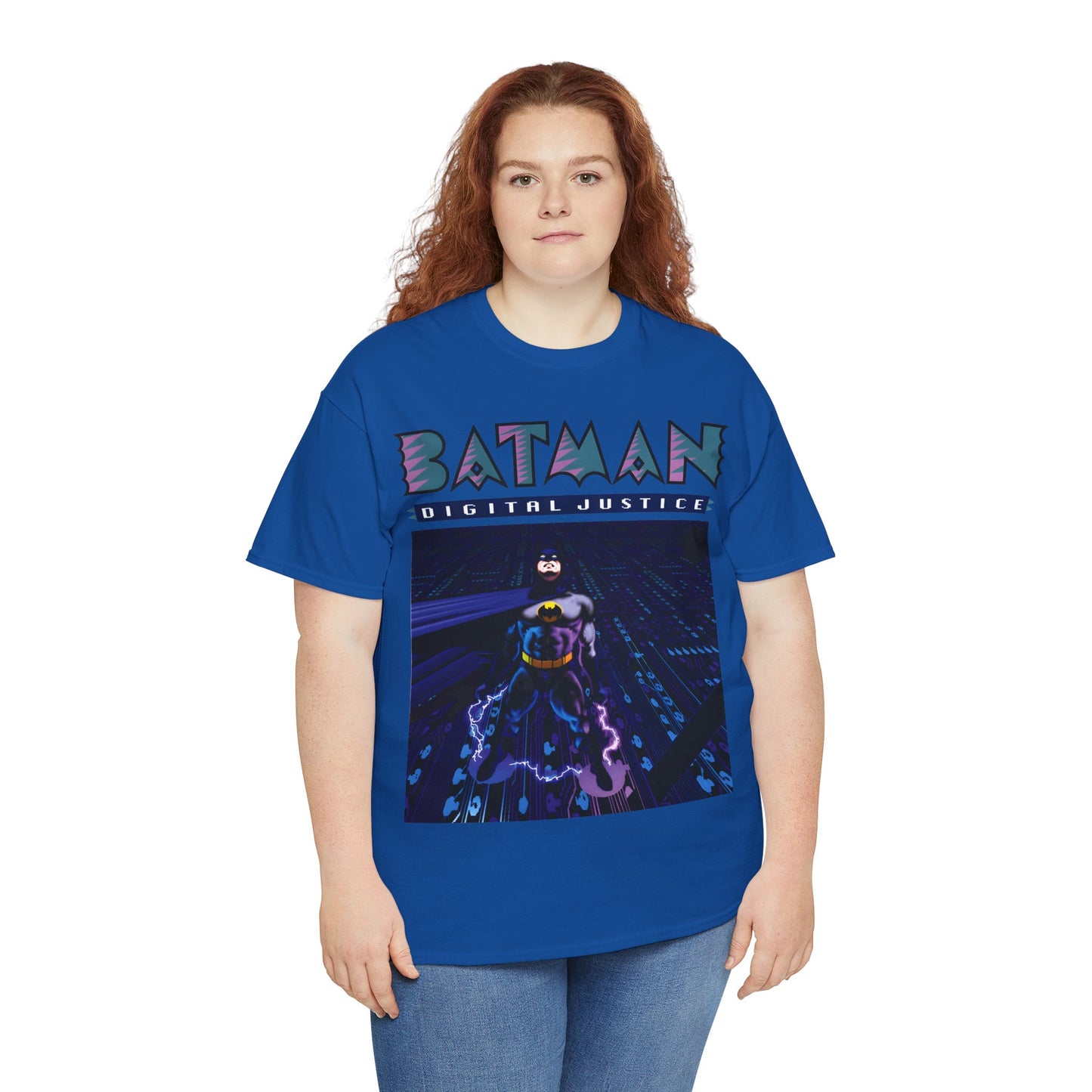 Batman Digital Justice T-Shirt - Pepe Moreno Computer Generated Art - Graphic Novel - Gotham City, Bruce Wayne - DC Comics