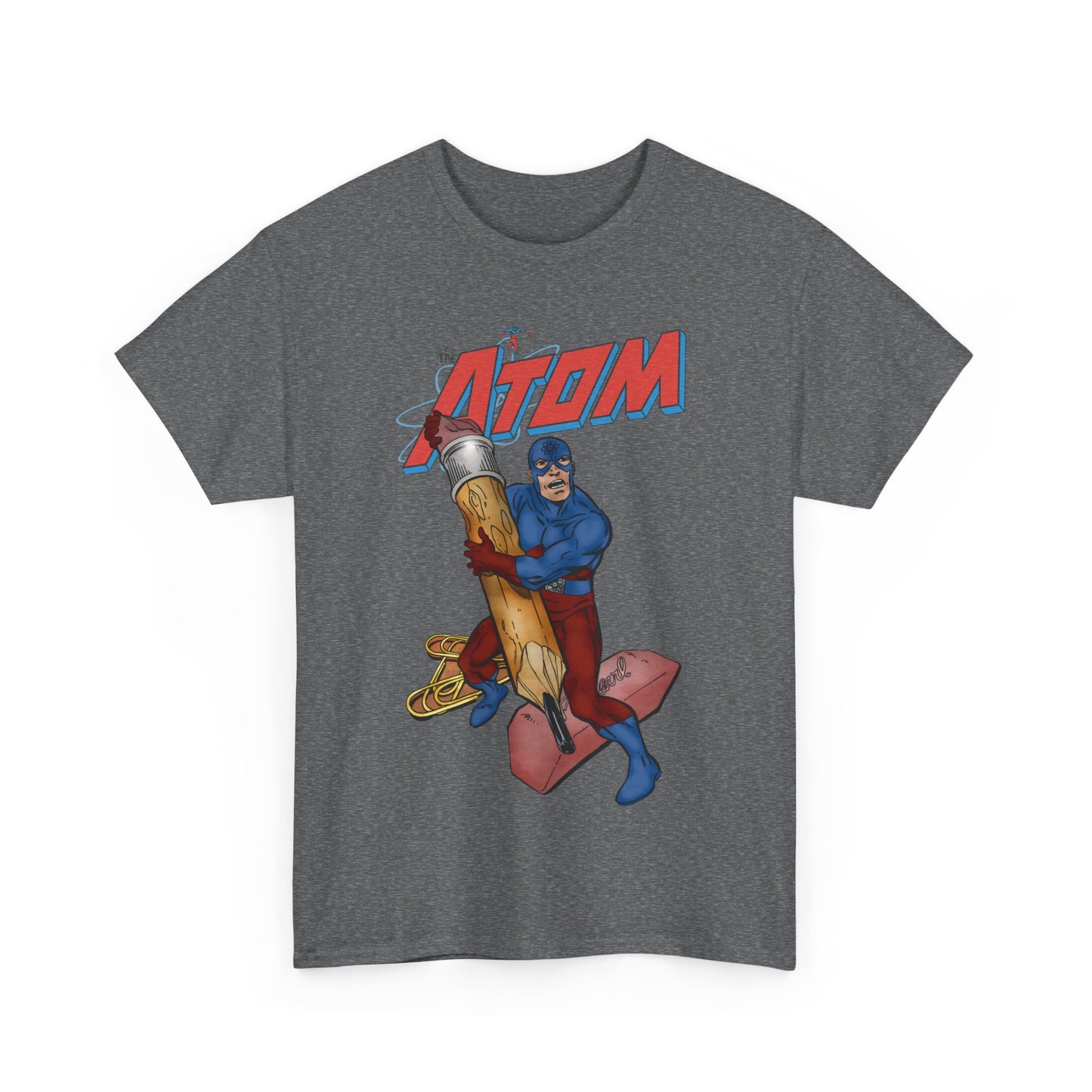 Atom T-Shirt - John Byrne Art - Ray Palmer, Justice League Member - Professor at Ivy University - DC Comics