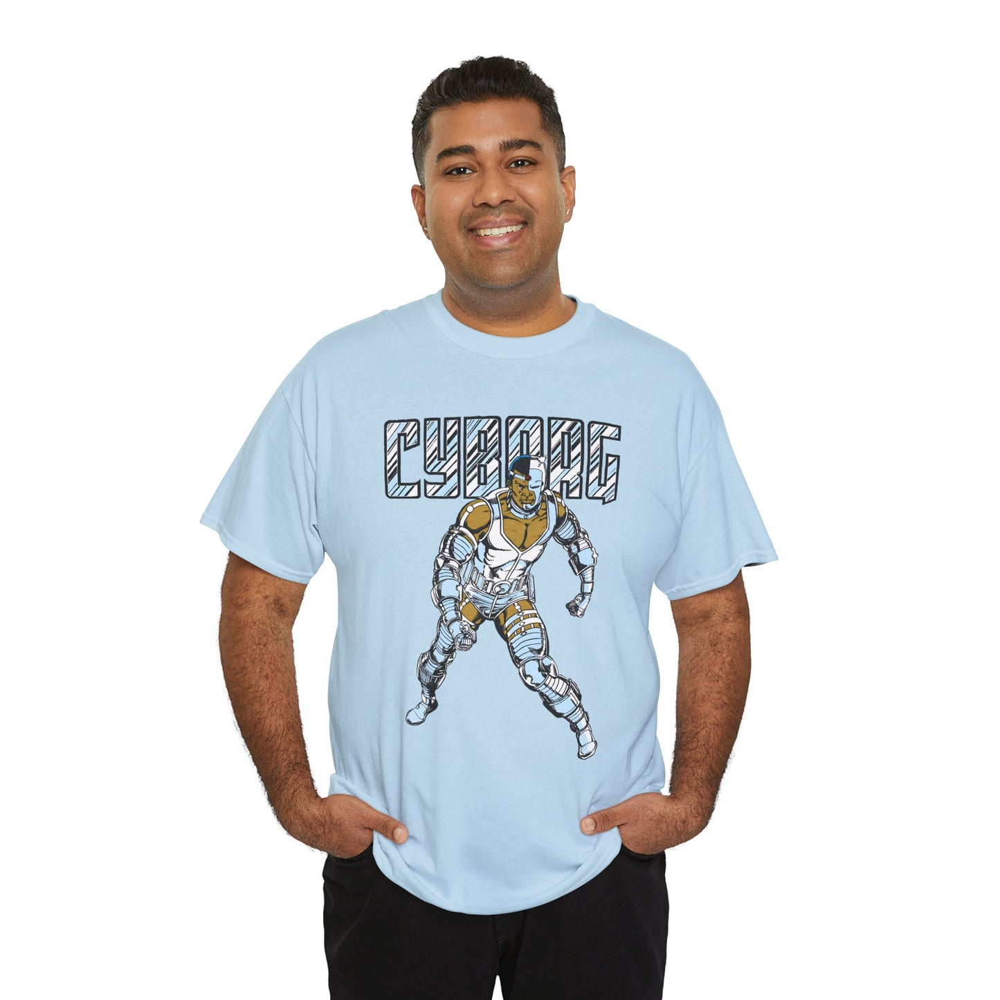 Cyborg T-Shirt - George Perez Art - New Teen Titans, Justice League - Victor Stone - DC Comics