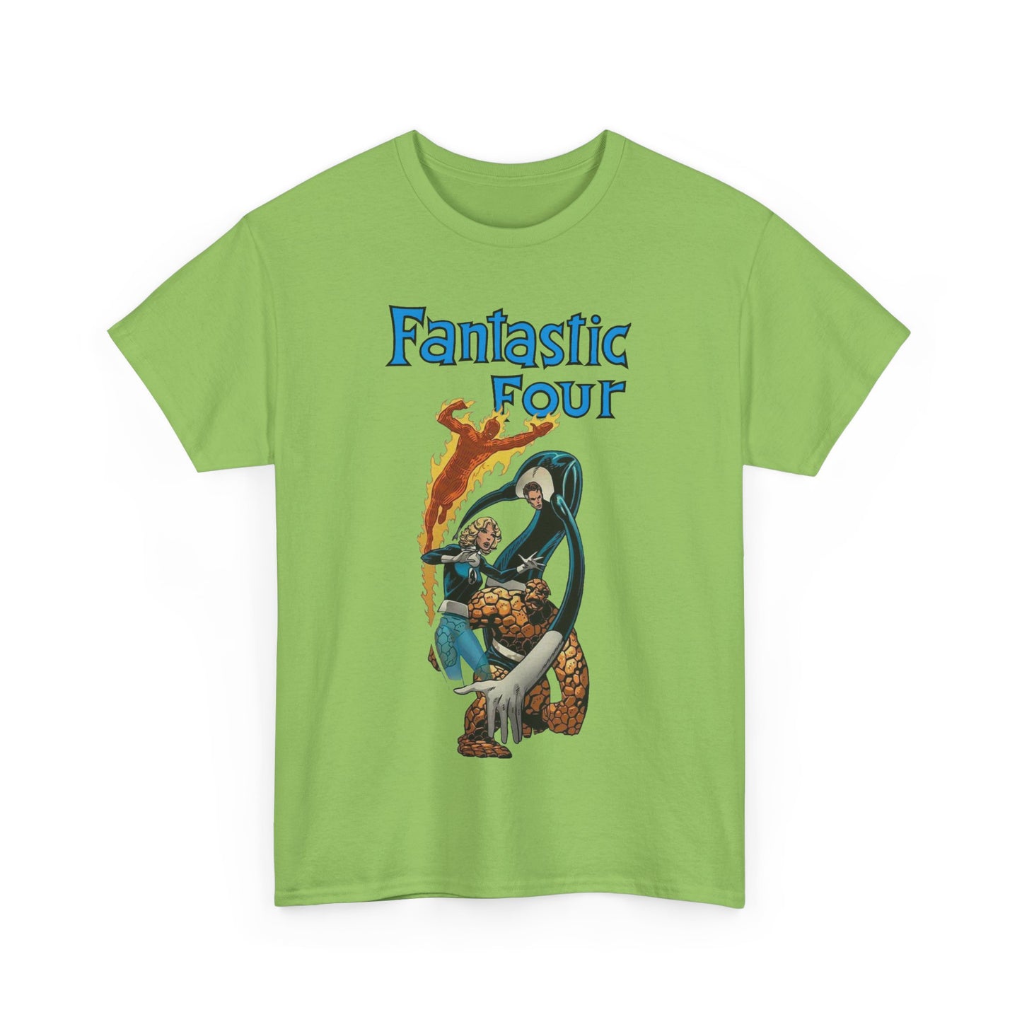 Fantastic Four T-Shirt - John Byrne Art - Invisible Woman, Reed Richards, The Thing, Human Torch - Marvel Comics
