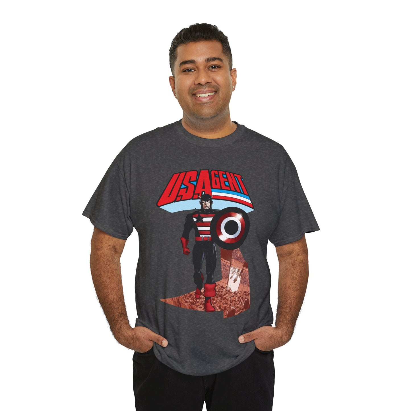 US Agent T-Shirt - Phil Jimenez Art - John Walker - Captain America Character - Marvel Comics